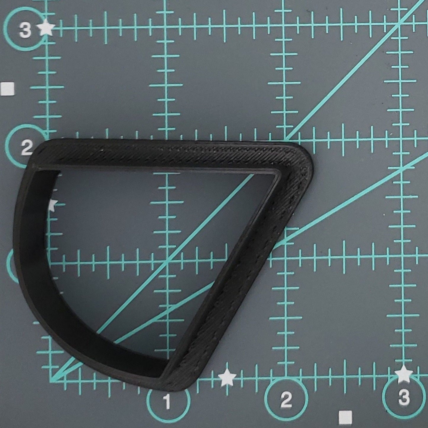 Pie Slice or Watermelon Slice or Pizza Slice Shape Plastic Cookie Cutter - Polymer Clay Cutter- Craft Cutters - 3d Printed Cookie Cutter