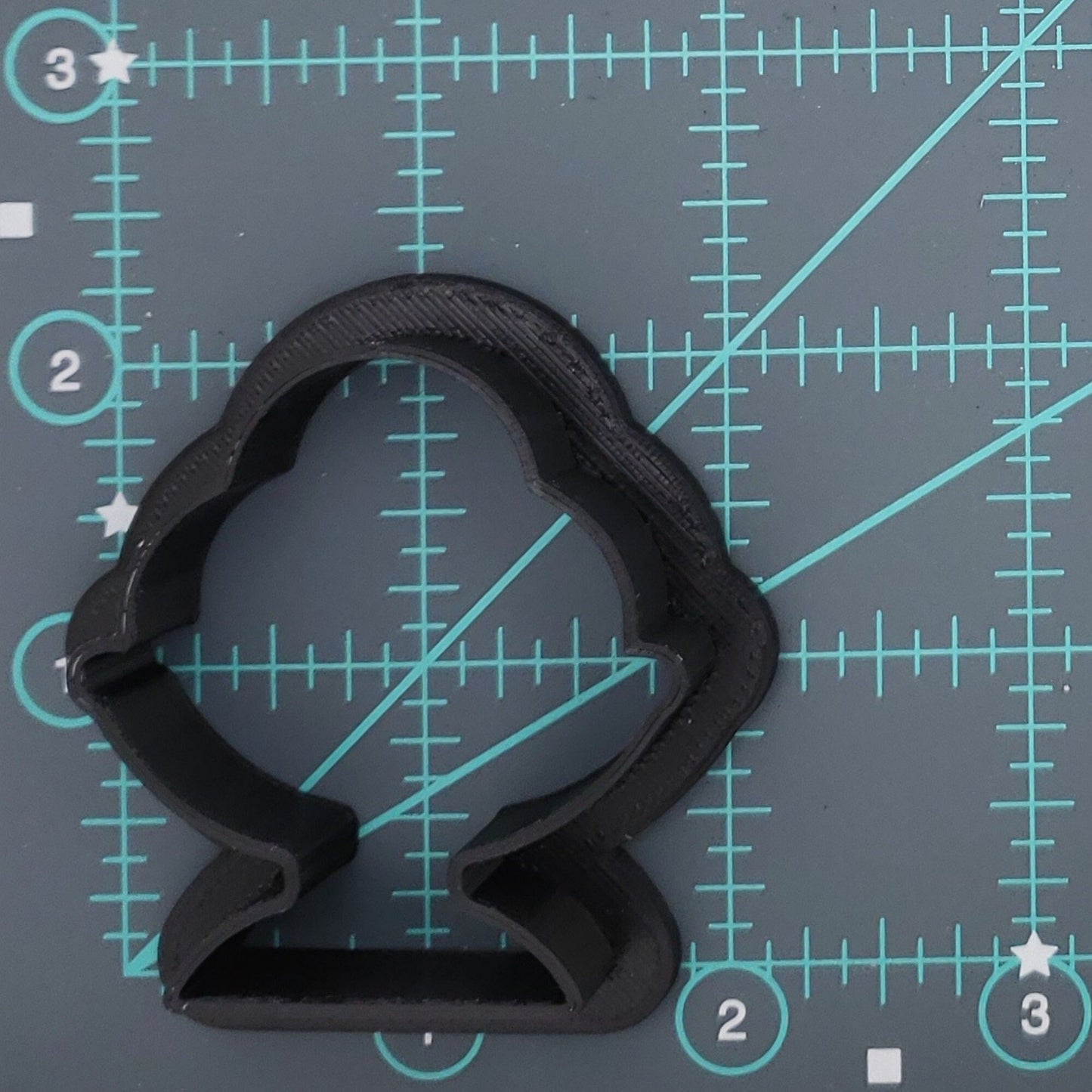 Ice Cream Sundae Shaped Plastic Cookie Cutter - Polymer Clay Cutter - Fondant Cutter - Craft Cutters - 3d Printed Cookie Cutter