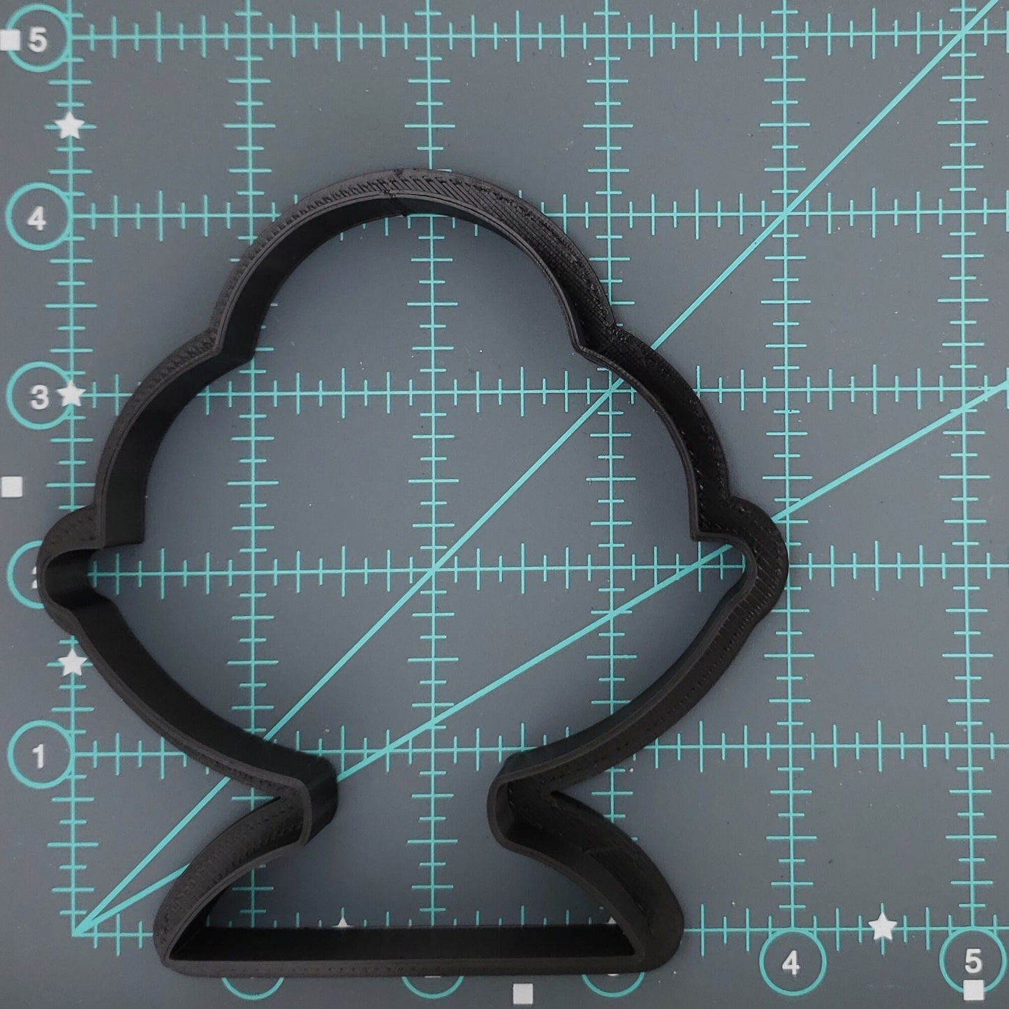 Ice Cream Sundae Shaped Plastic Cookie Cutter - Polymer Clay Cutter - Fondant Cutter - Craft Cutters - 3d Printed Cookie Cutter