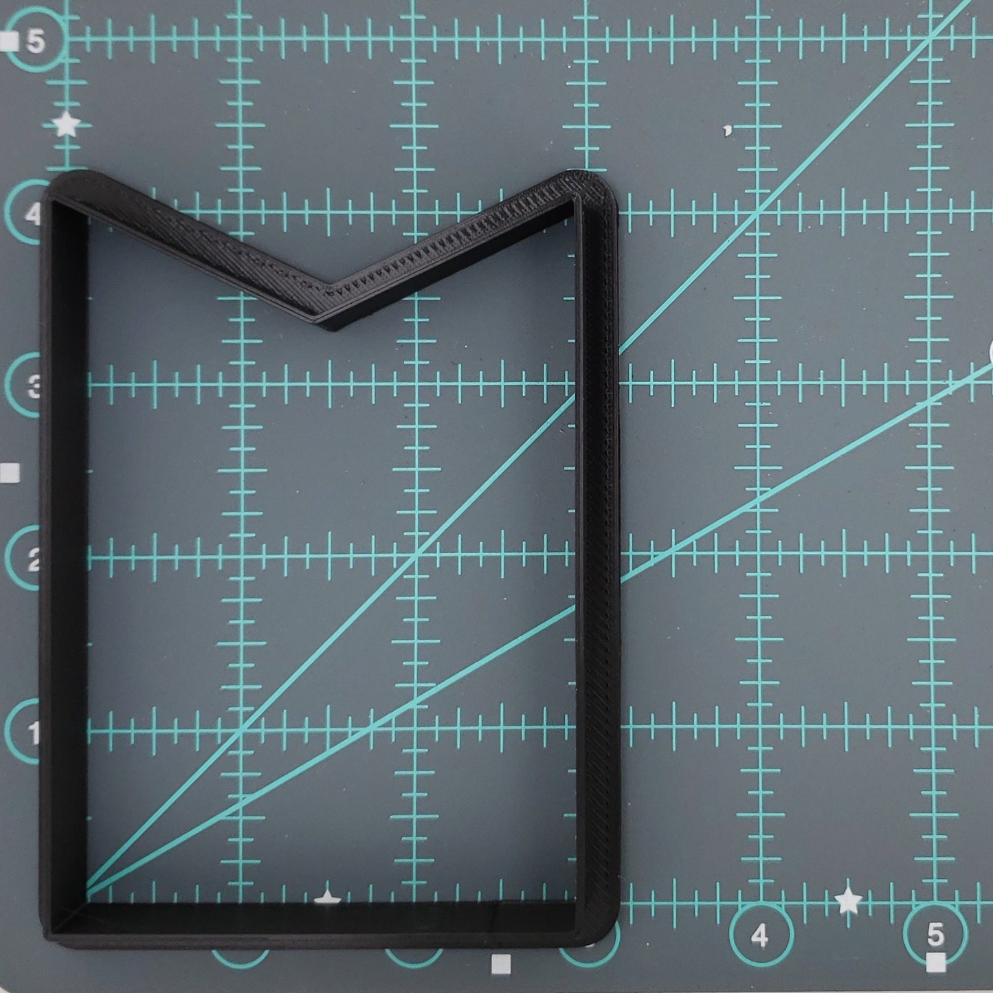 Single Banner Shaped Plastic Cookie Cutter - Polymer Clay Cutter - Fondant Cutter - Craft Cutters - 3d Printed Cookie Cutter