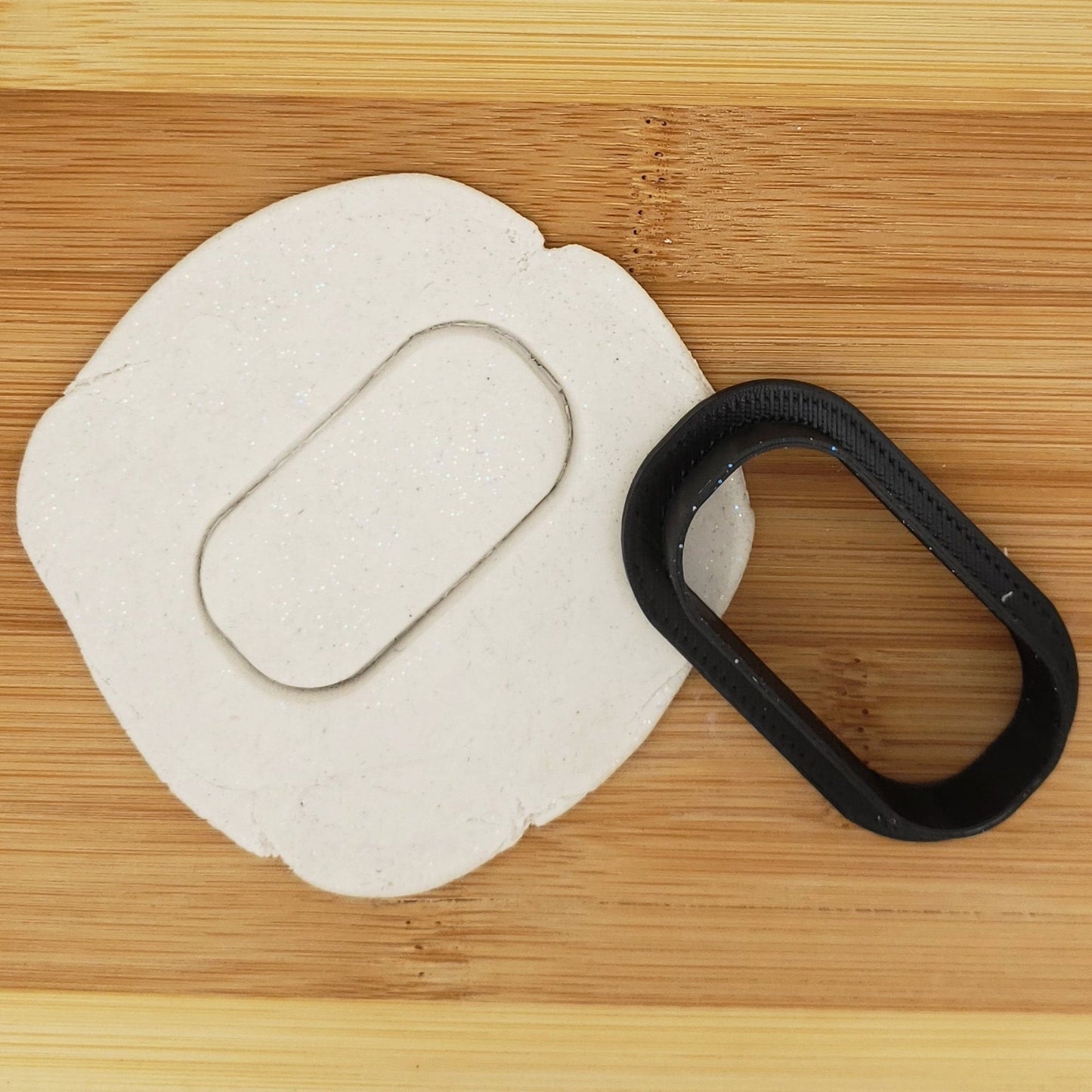 Pill Shaped Plastic Cookie Cutter - Polymer Clay Cutter - Fondant Cutter - Craft Cutters - 3d Printed Cookie Cutter