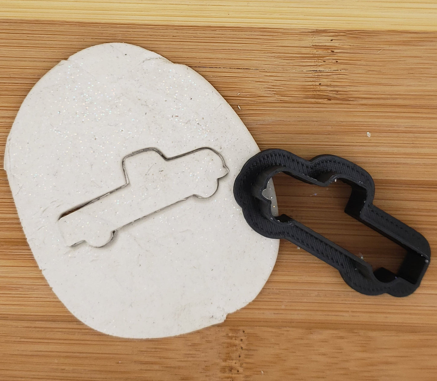 Vintage Pickup Truck Shaped Plastic Cookie Cutter - Polymer Clay Cutter - Fondant Cutters - Craft Cutter - 3d Printed Cookie Cutter