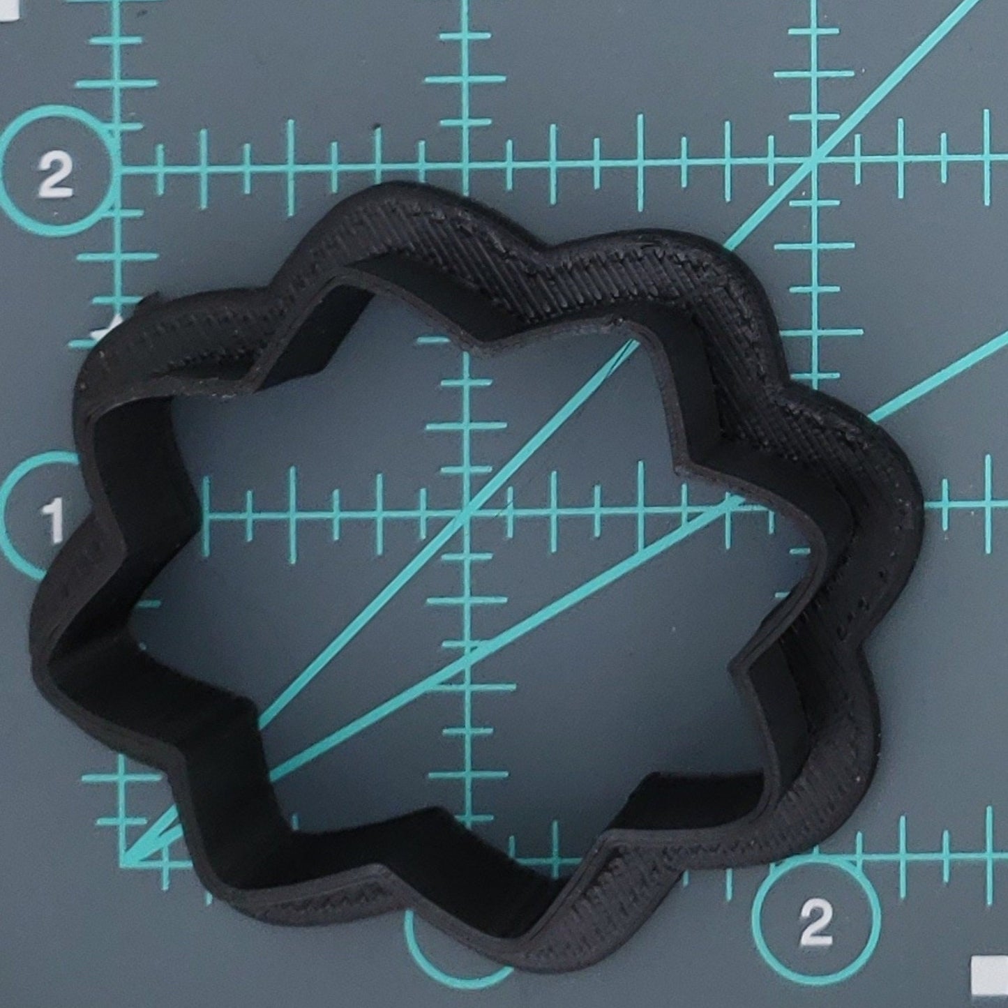 Wow! Plaque or Bubble Shaped Plastic Cookie Cutter - Polymer Clay Cutters - Fondant Cutter - Craft Cutters - 3d Printed Cookie Cutter