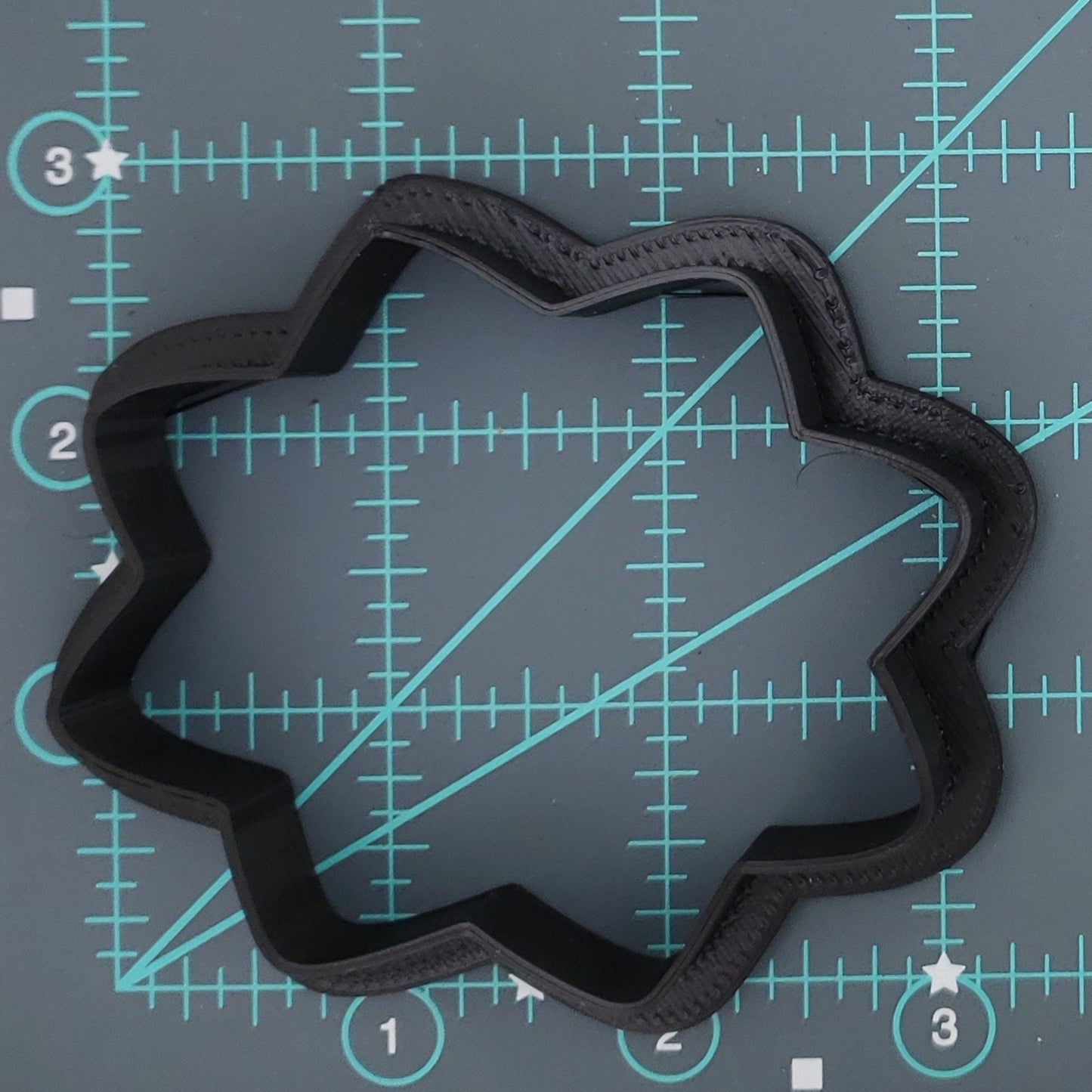 Wow! Plaque or Bubble Shaped Plastic Cookie Cutter - Polymer Clay Cutters - Fondant Cutter - Craft Cutters - 3d Printed Cookie Cutter