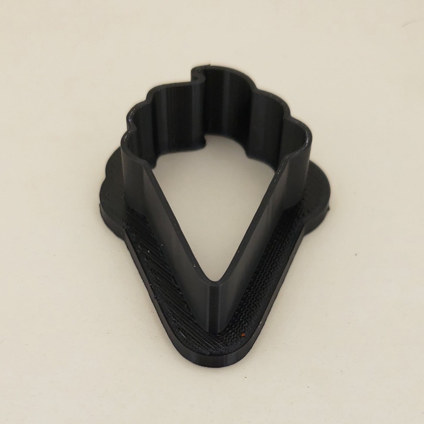 Ice Cream Cone Shaped Plastic Cookie Cutter - Polymer Clay Cutter - Fondant Cutter - Craft Cutters - 3d Printed Cookie Cutter