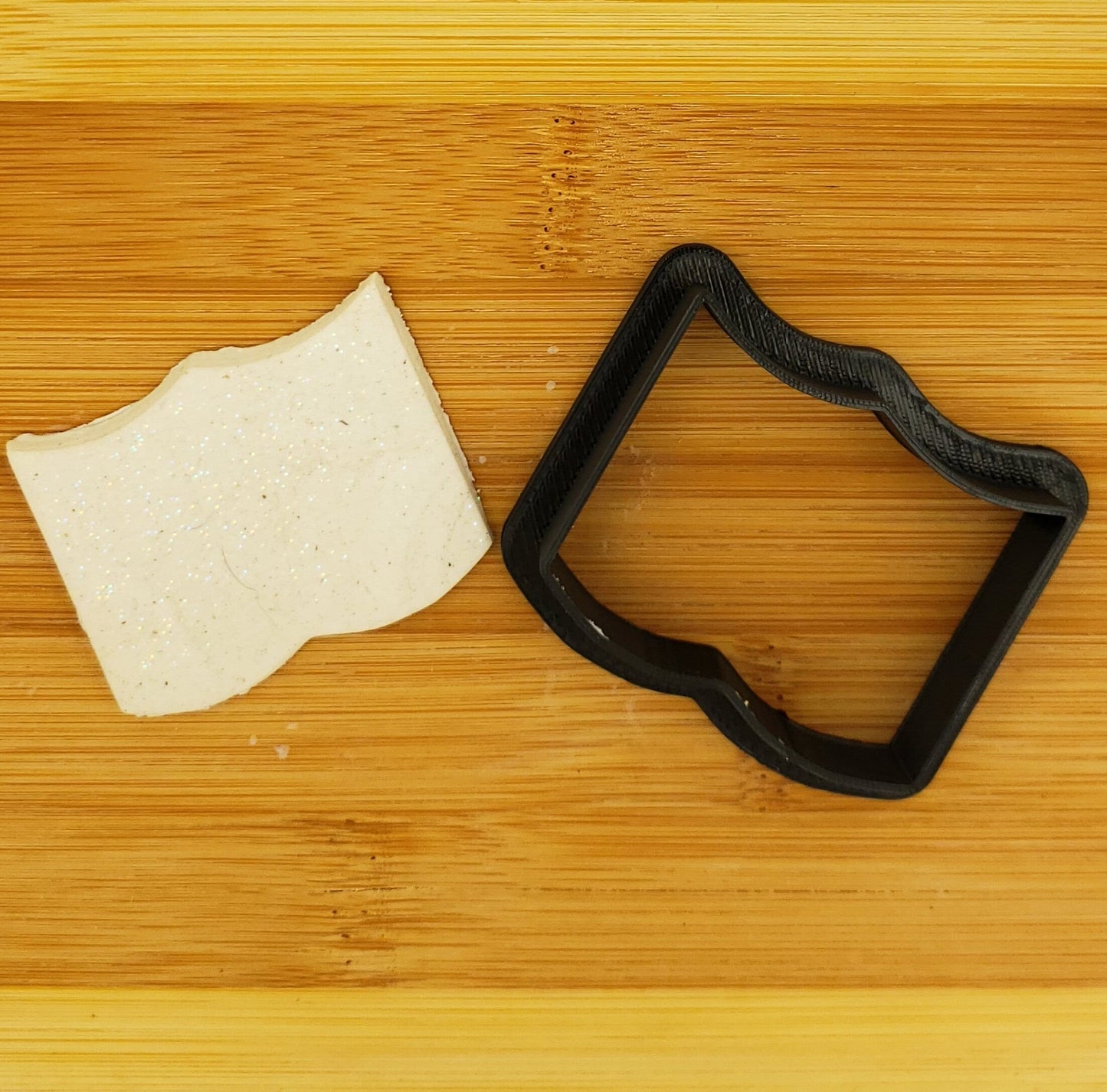Open Book Shaped Plastic Cookie Cutter - Polymer Clay Cutter - Fondant Cutter - Craft Cutters - 3d Printed Cookie Cutter