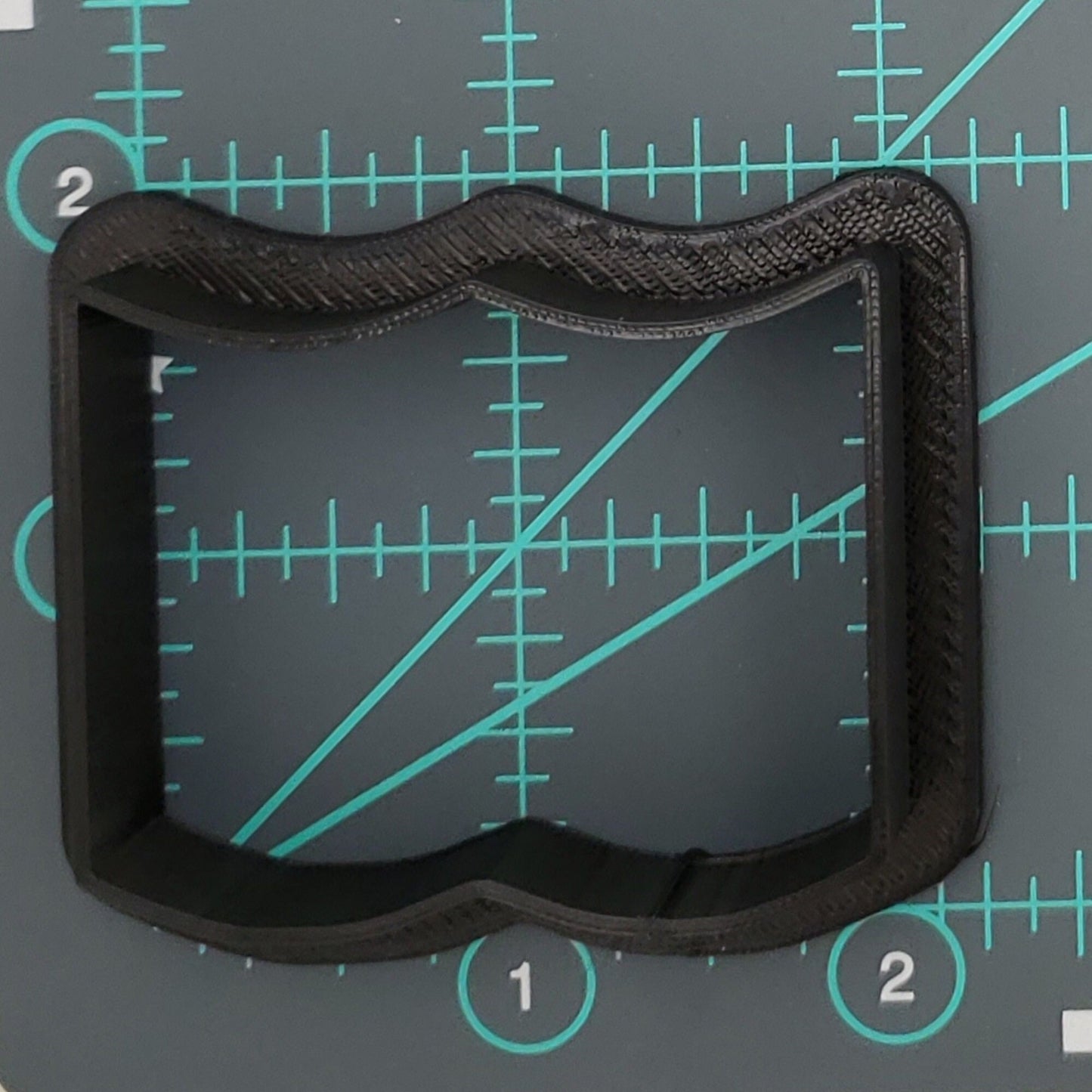 Open Book Shaped Plastic Cookie Cutter - Polymer Clay Cutter - Fondant Cutter - Craft Cutters - 3d Printed Cookie Cutter