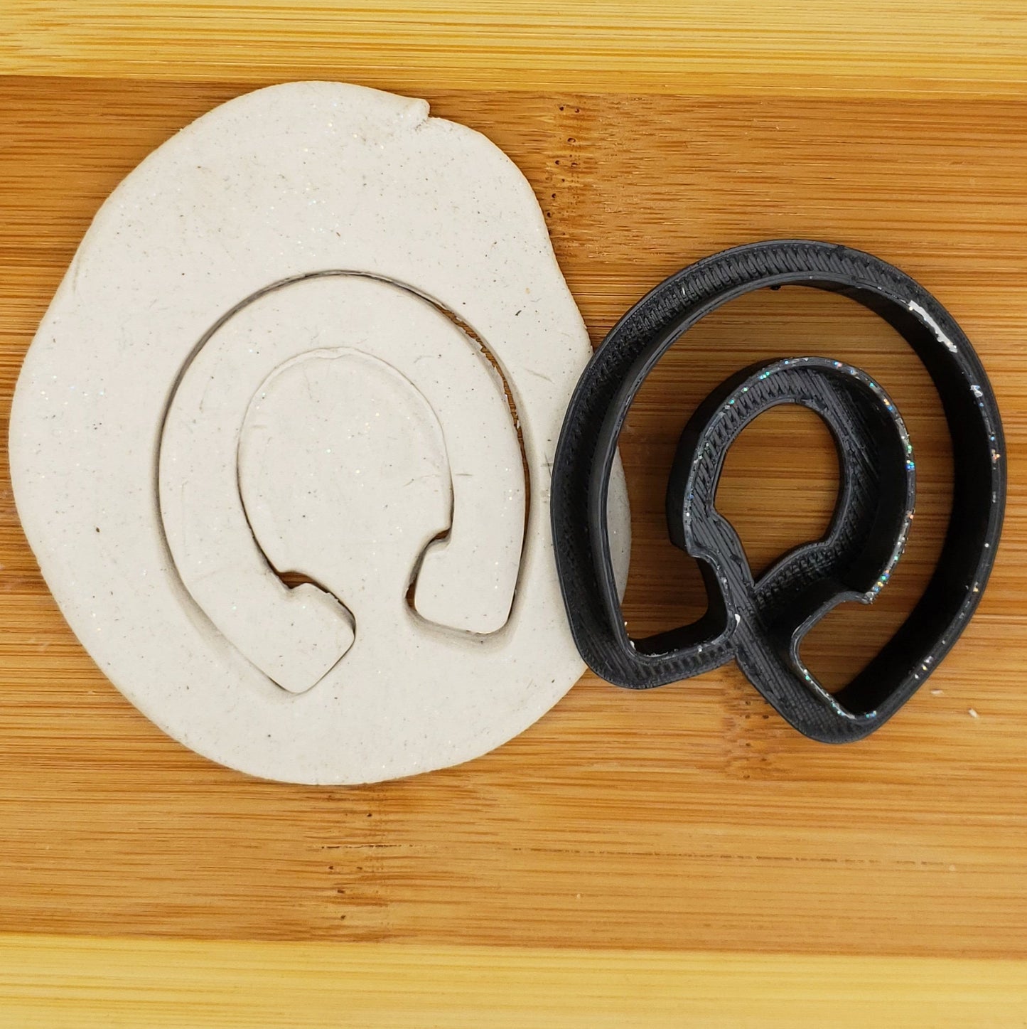 Horseshoe Shaped Plastic Cookie Cutter - Polymer Clay Cutter - Fondant Cutter - Craft Cutters - 3d Printed Cookie Cutter