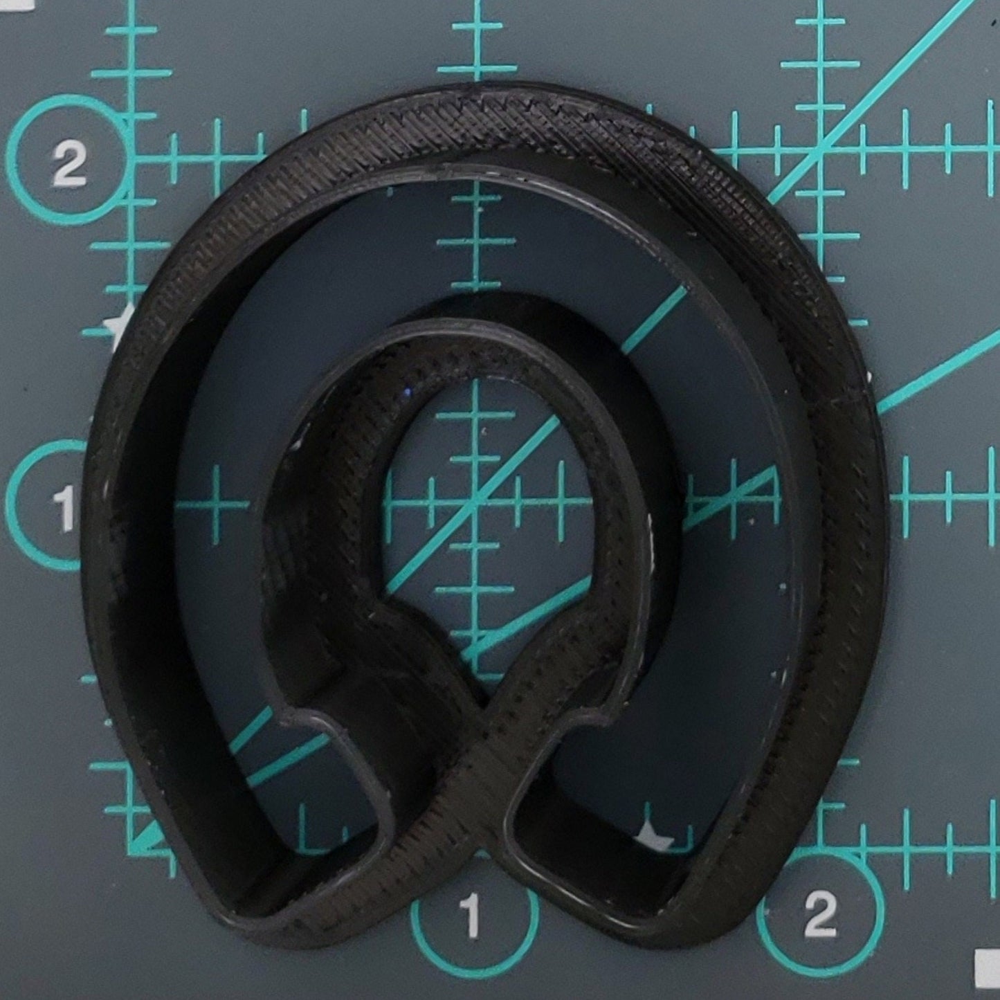 Horseshoe Shaped Plastic Cookie Cutter - Polymer Clay Cutter - Fondant Cutter - Craft Cutters - 3d Printed Cookie Cutter