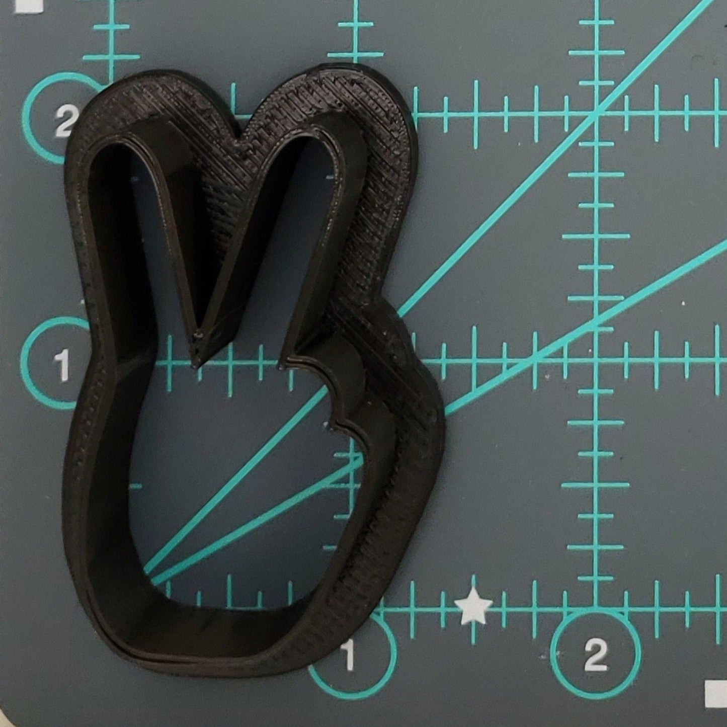 Peace Sign Shaped Plastic Cookie Cutter - Polymer Clay Cutter - Fondant Cutter - Craft Cutters - 3d Printed Cookie Cutter