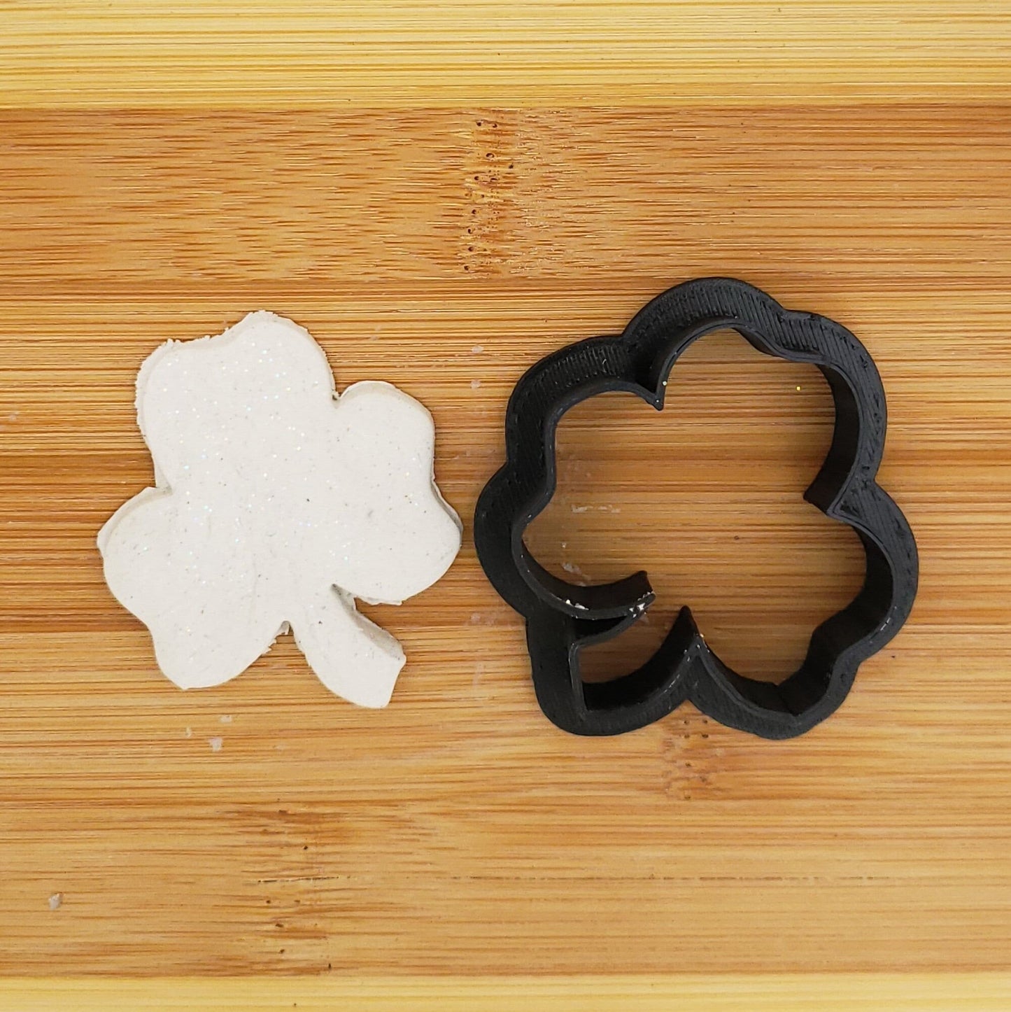 Shamrock Three Leaf Clover Shaped St Patrick's Day Plastic Cookie Cutter - Fondant Cutter - Craft Cutters - 3d Printed Cookie Cutter