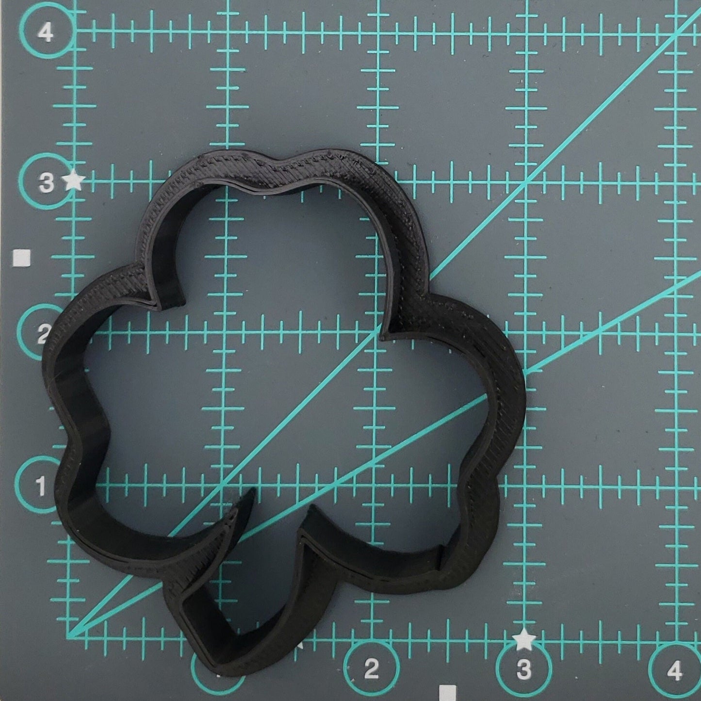 Shamrock Three Leaf Clover Shaped St Patrick's Day Plastic Cookie Cutter - Fondant Cutter - Craft Cutters - 3d Printed Cookie Cutter