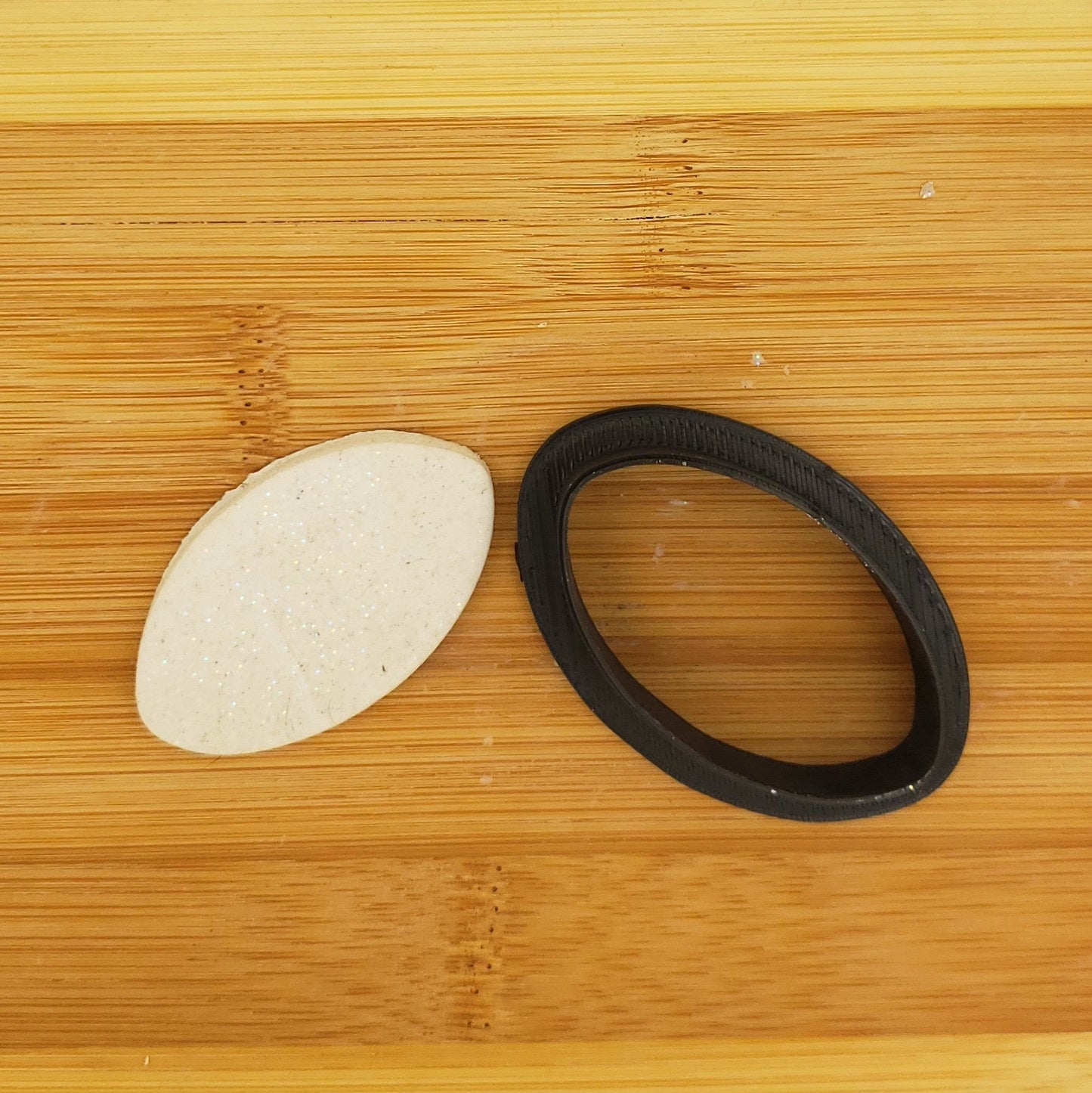 Football Shaped Plastic Cookie Cutter - Polymer Clay Cutter - Fondant Cutter - Craft Cutters - 3d Printed Cookie Cutter