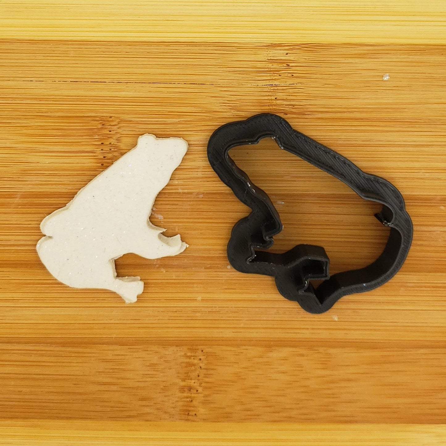 Frog Shaped Plastic Cookie Cutter - Animal Shape Cookies - Polymer Clay Cutter - Fondant Cutter - Craft Cutters - 3d Printed Cookie Cutter