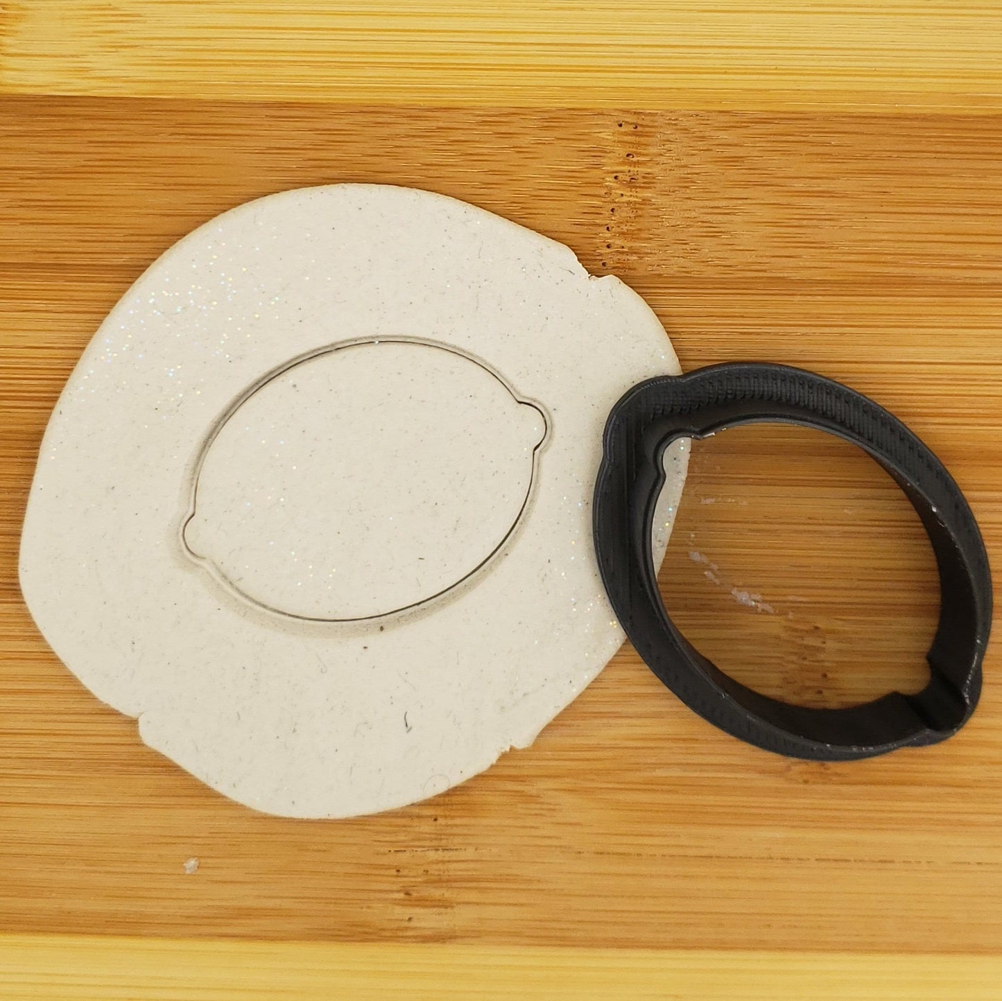 Lemon Shaped Plastic Cookie Cutter - Fruit Cookie Cutter - Food Cookie Cutter - Polymer Clay Cutter - Fondant Cutter - Craft Cutters