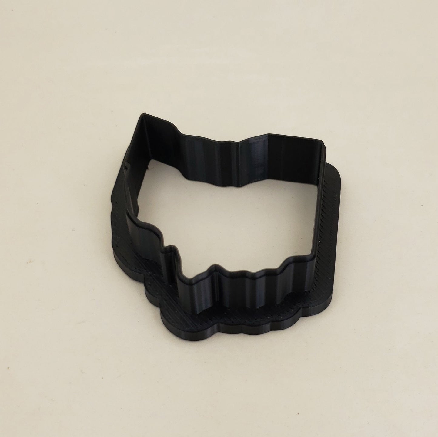 State of Ohio Shaped Plastic Cookie Cutter - Polymer Clay Cutter - Fondant Cutter - Craft Cutters - 3d Printed Cookie Cutter