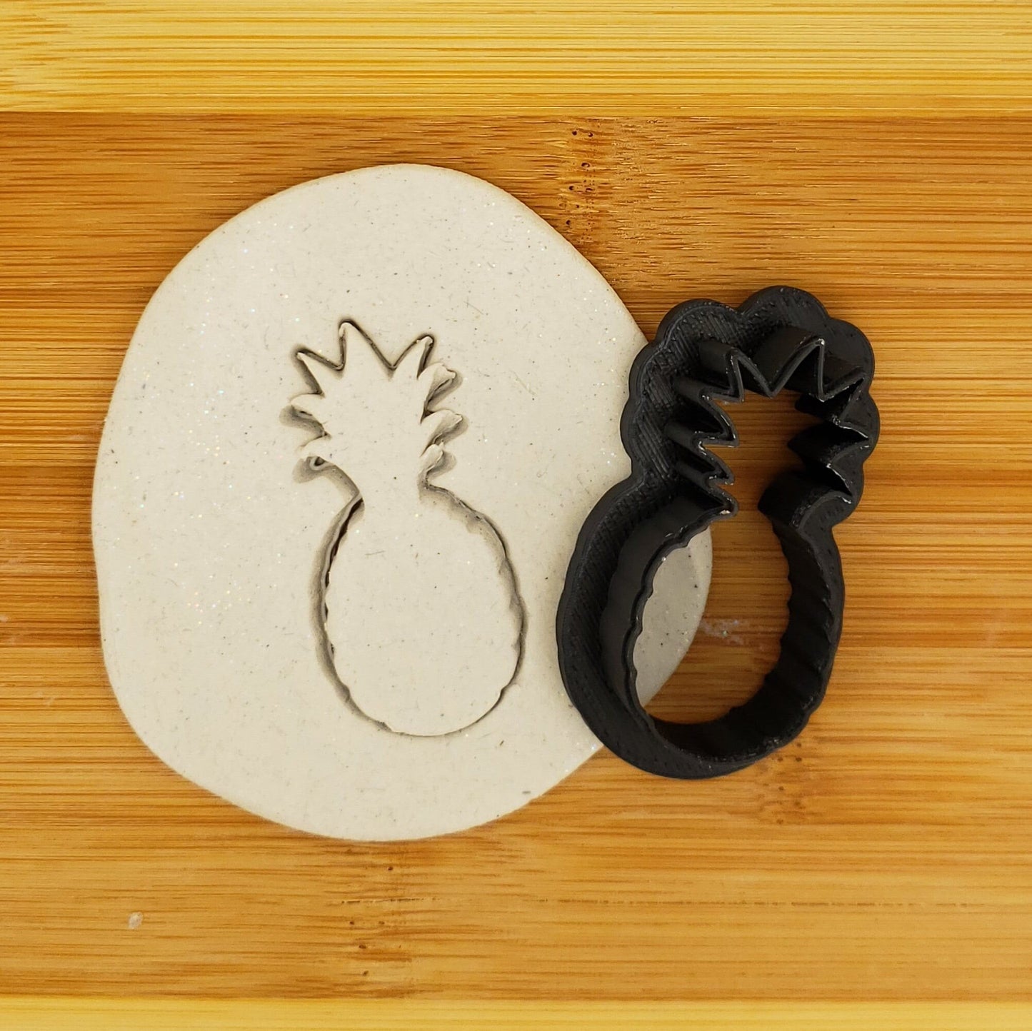Pineapple Shaped Plastic Cookie Cutter - Fruit Shape Cutters - Polymer Clay Cutter - Fondant Cutter - Craft Cutters - 3d Printed Cutter
