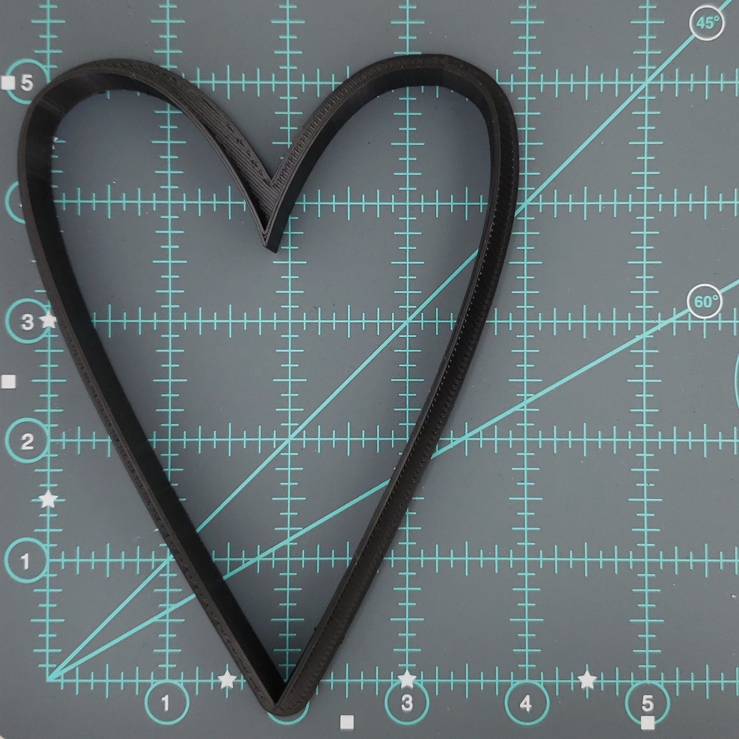 Valentine's Day Tall Heart Shaped Plastic Cookie Cutter - Polymer Clay Cutter - Fondant Cutter - Craft Cutters - 3d Printed Cookie Cutter