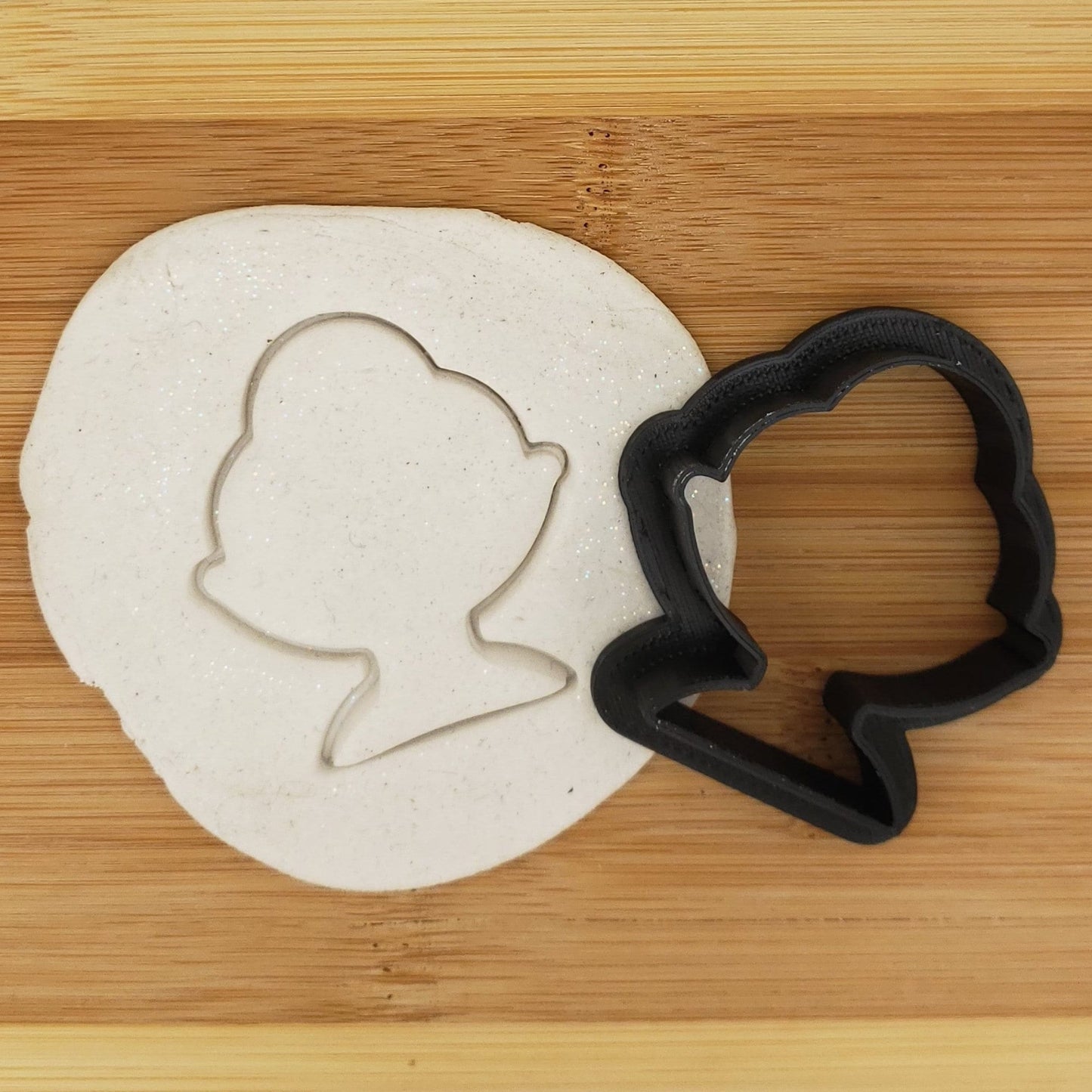 Ice Cream Sundae Shaped Plastic Cookie Cutter - Polymer Clay Cutter - Fondant Cutter - Craft Cutters - 3d Printed Cookie Cutter