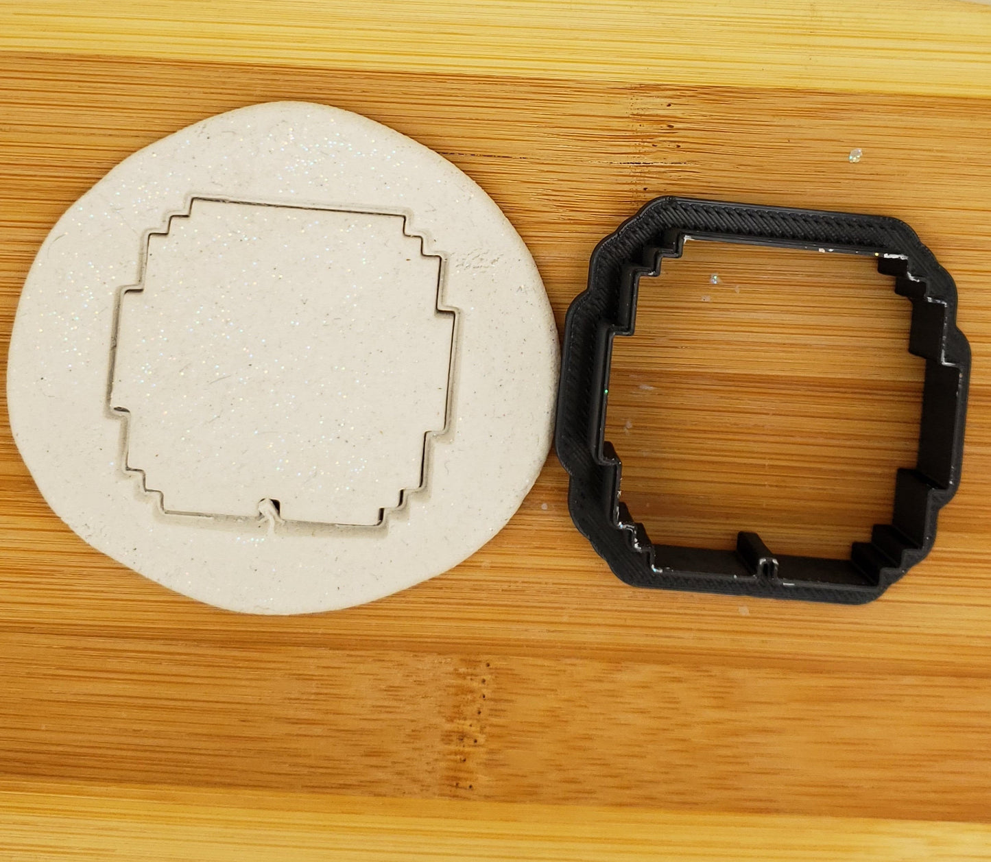 Pixel Cloud Shaped Cookie Cutter - Mario Cookie Cutter - 8bit Cookie Cutter - Polymer Clay Cutter - Craft Cutters - 3d Printed Cookie Cutter