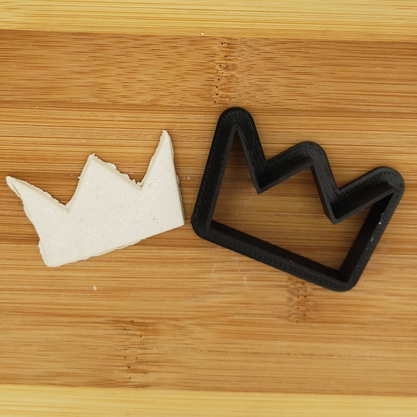 Simple Crown Shape Plastic Cookie Cutter - Polymer Clay Cutter - Fondant Cutter - Craft Cutters - 3d Printed Cookie Cutter
