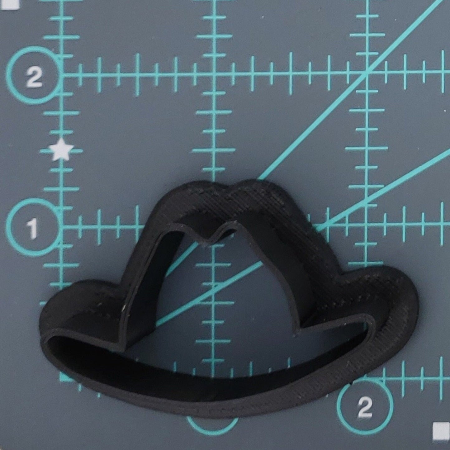 Cowboy Hat Shaped Plastic Cookie Cutter - Polymer Clay Cutter - Fondant Cutter - Craft Cutters - 3d Printed Cookie Cutter
