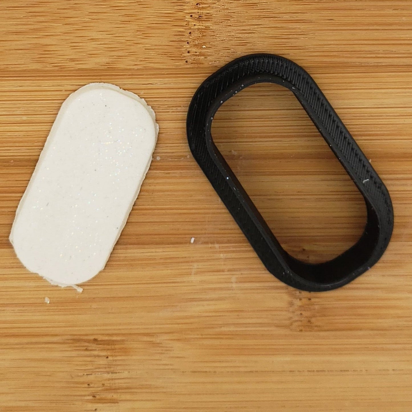 Pill Shaped Plastic Cookie Cutter - Polymer Clay Cutter - Fondant Cutter - Craft Cutters - 3d Printed Cookie Cutter