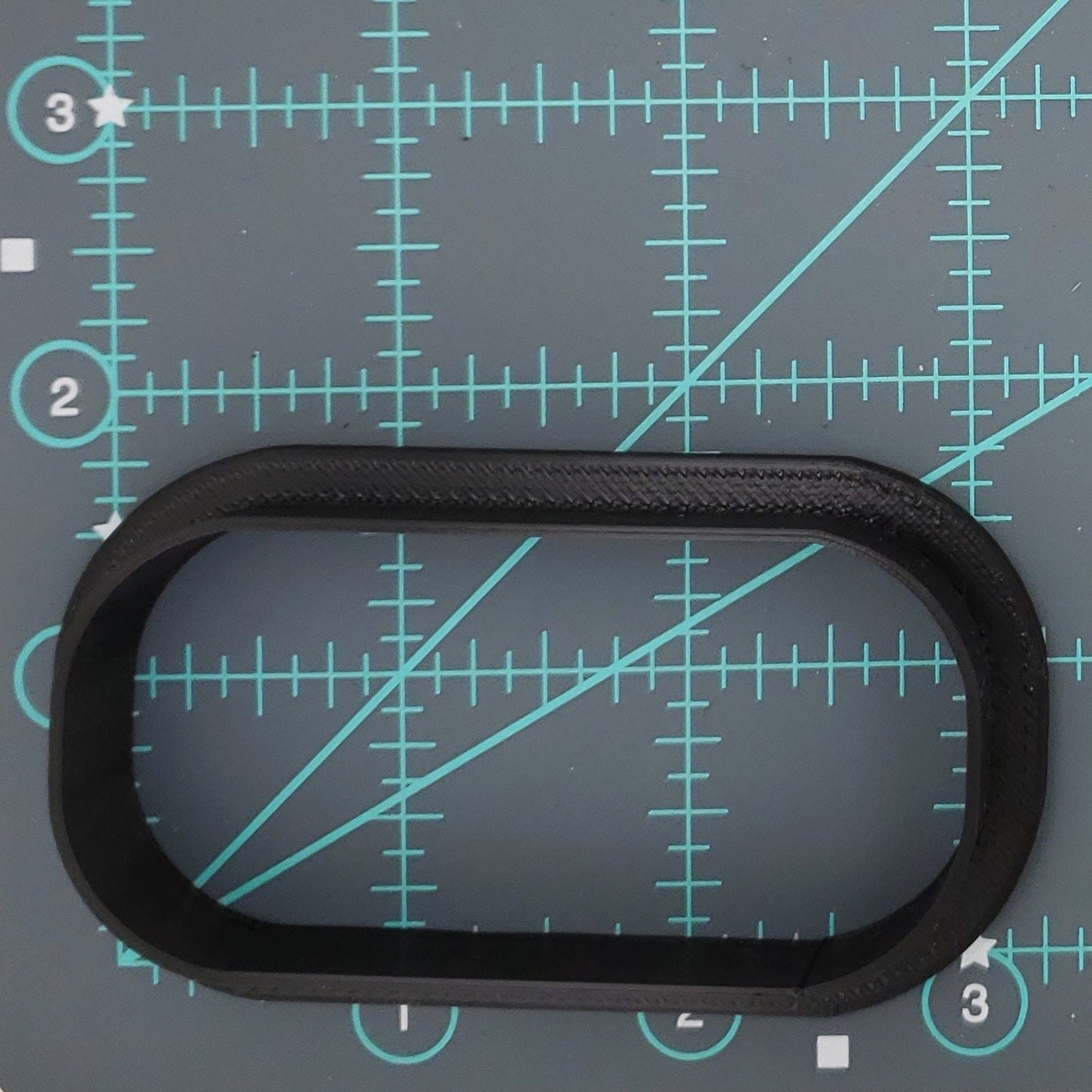 Pill Shaped Plastic Cookie Cutter - Polymer Clay Cutter - Fondant Cutter - Craft Cutters - 3d Printed Cookie Cutter