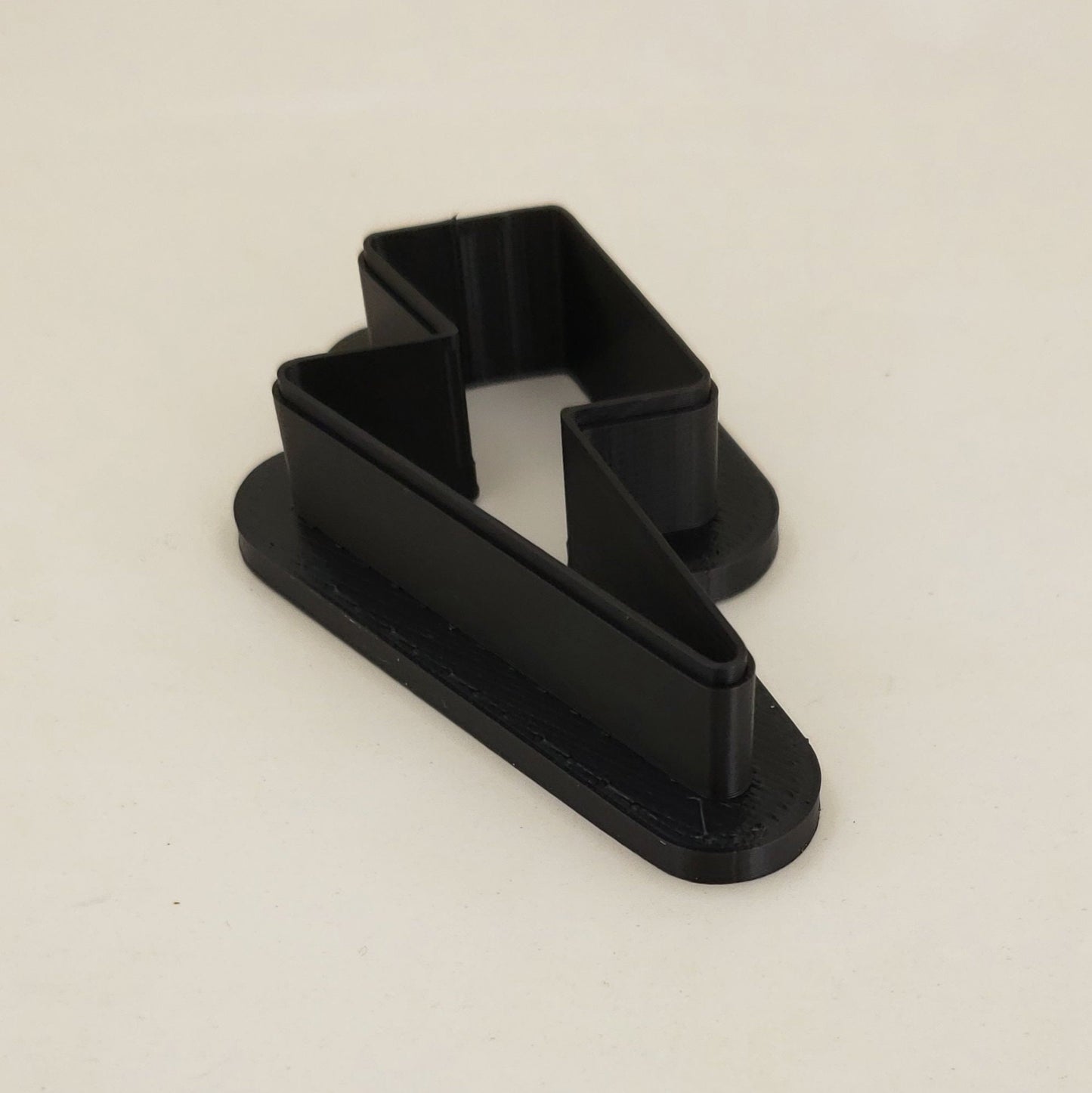 Lightning Bolt Shaped Plastic Cookie Cutter - Polymer Clay Cutter - Fondant Cutter - Craft Cutters - 3d Printed Cookie Cutter