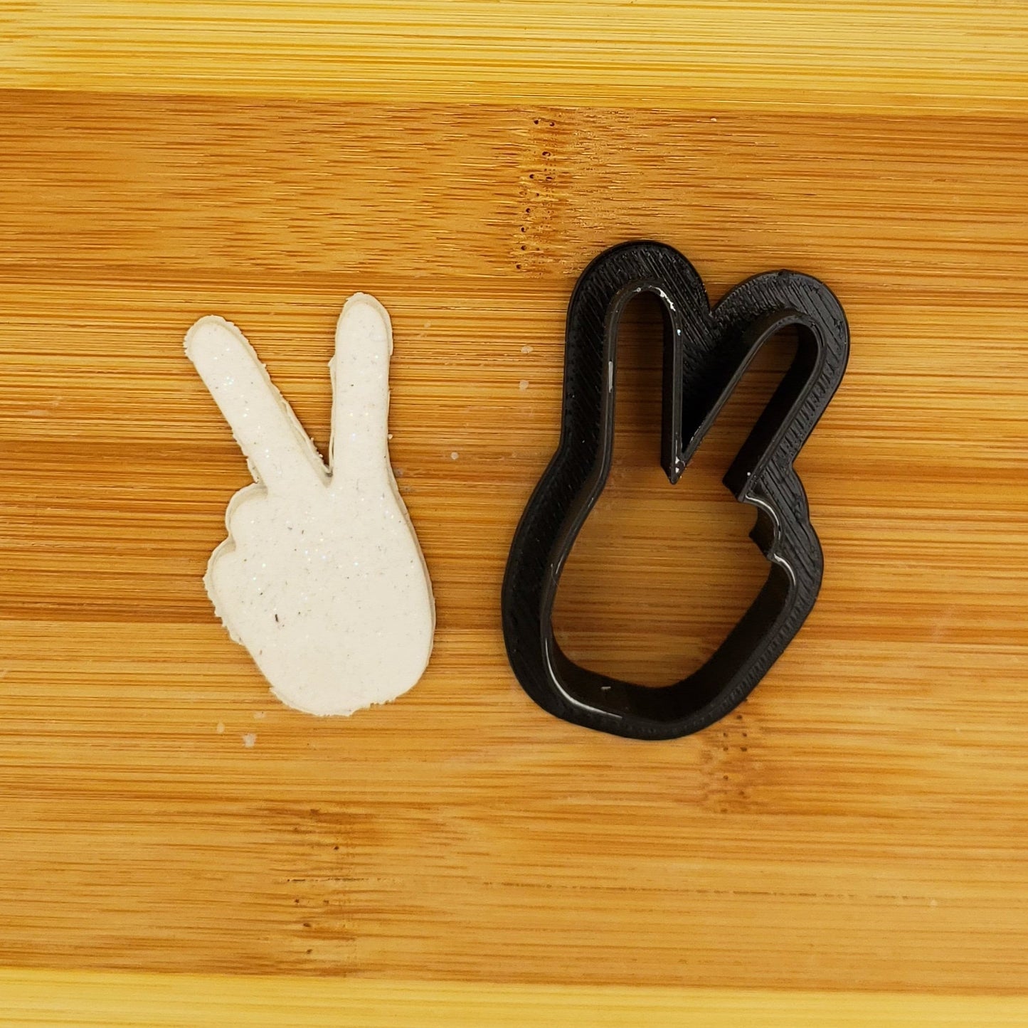 Peace Sign Shaped Plastic Cookie Cutter - Polymer Clay Cutter - Fondant Cutter - Craft Cutters - 3d Printed Cookie Cutter