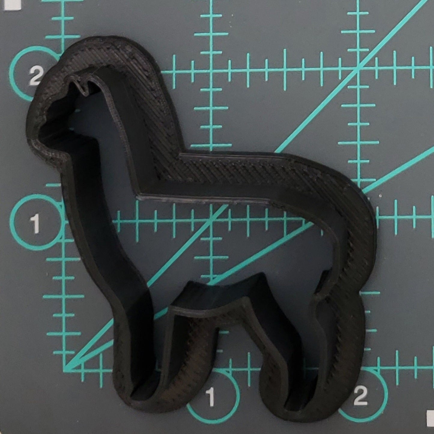 Llama Shaped Plastic Cookie Cutter - Polymer Clay Cutter - Fondant Cutter - Craft Cutters - 3d Printed Cookie Cutter