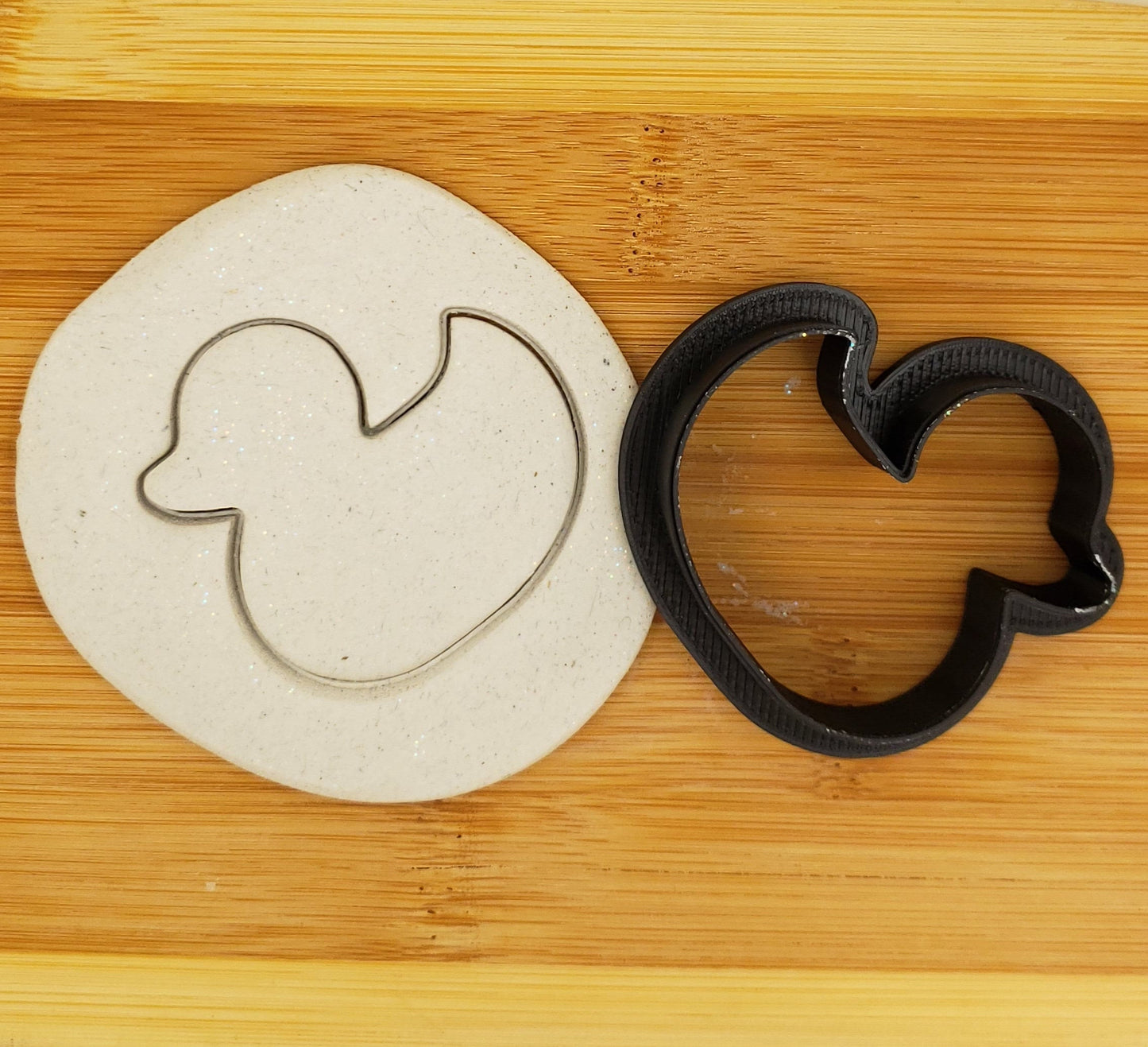Rubber Duck Shaped Plastic Cookie Cutter - Polymer Clay Cutter - Fondant Cutter - Craft Cutters - 3d Printed Cookie Cutter