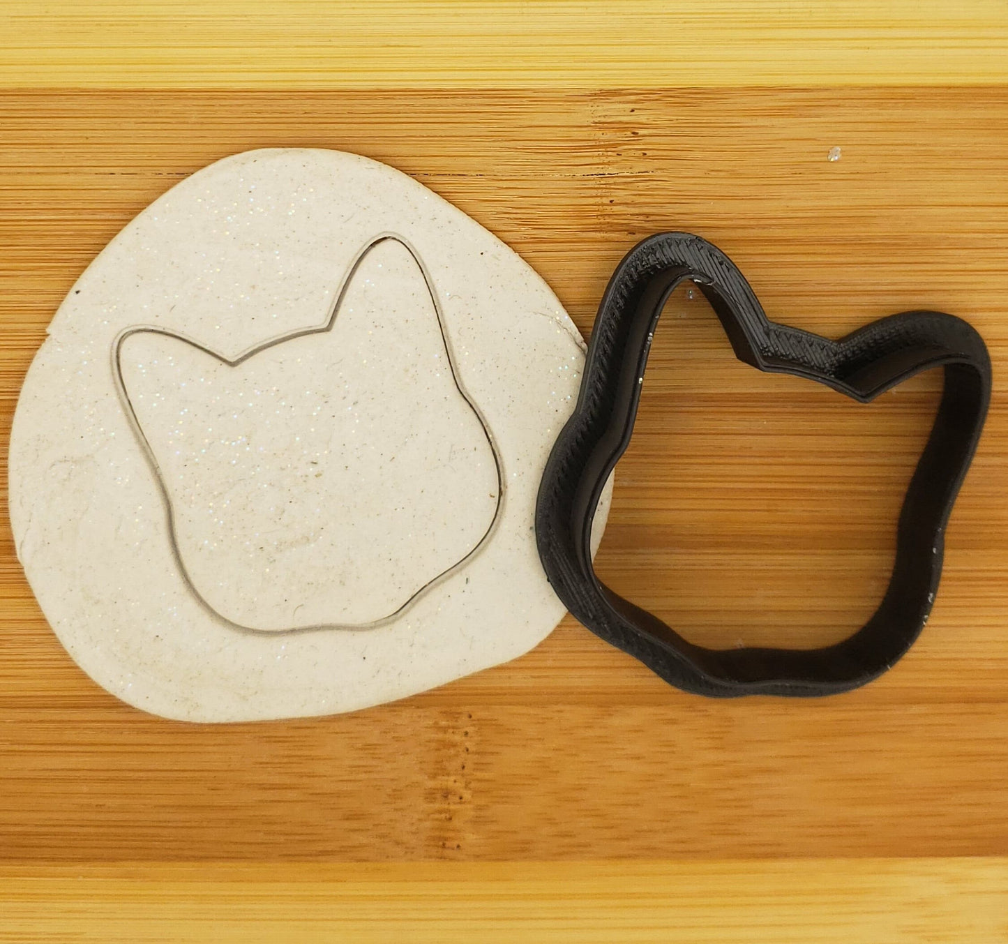 Cat Head Shaped Plastic Cookie Cutter - Animal Cookies - Polymer Clay Cutter - Fondant Cutter - Craft Cutters - 3d Printed Cookie Cutter