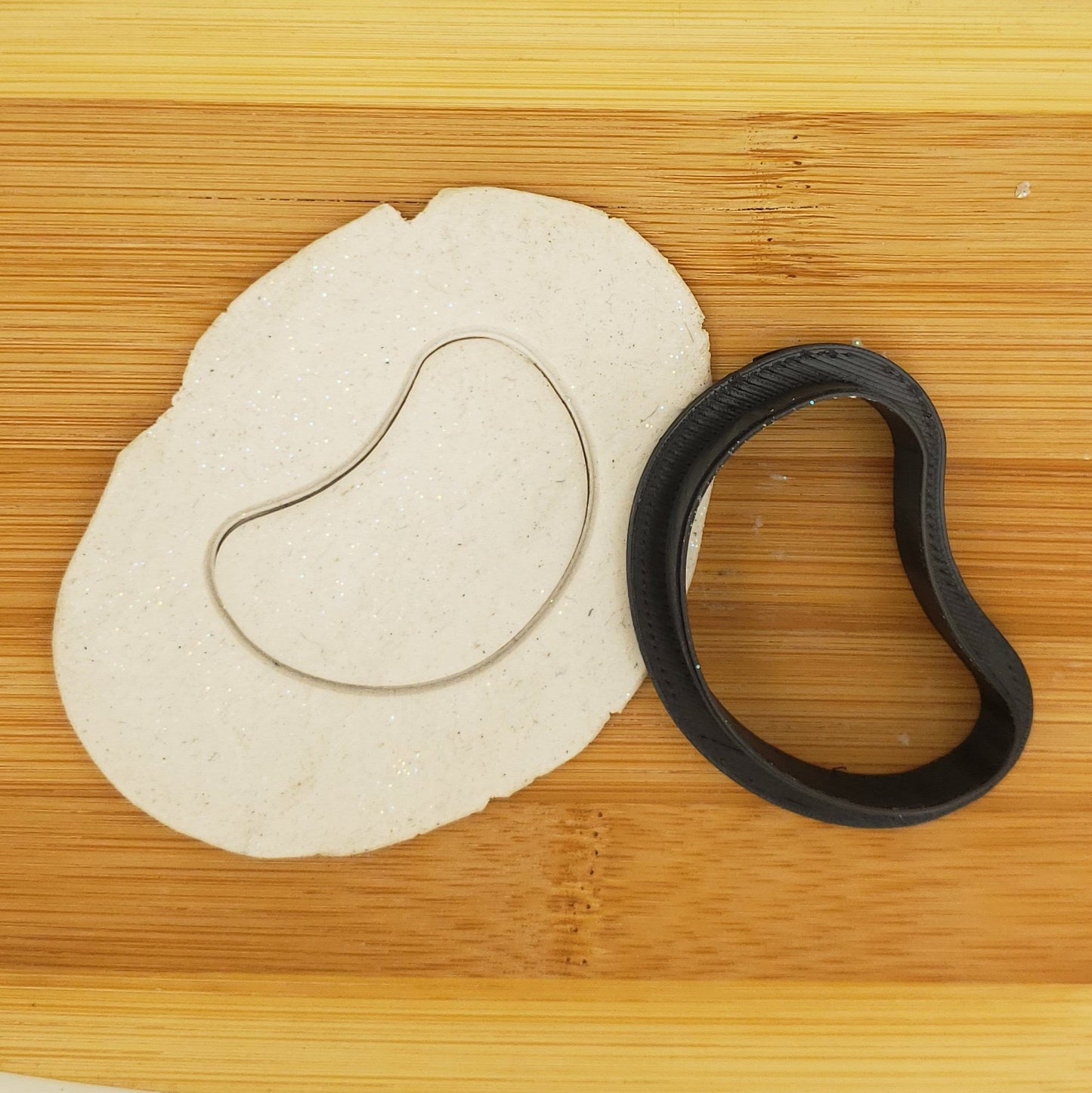 Jelly Bean Shaped Plastic Cookie Cutter - Candy Shape Cookie Cutter - Polymer Clay Cutter - Fondant Cutter - Craft Cutters - 3d Printed