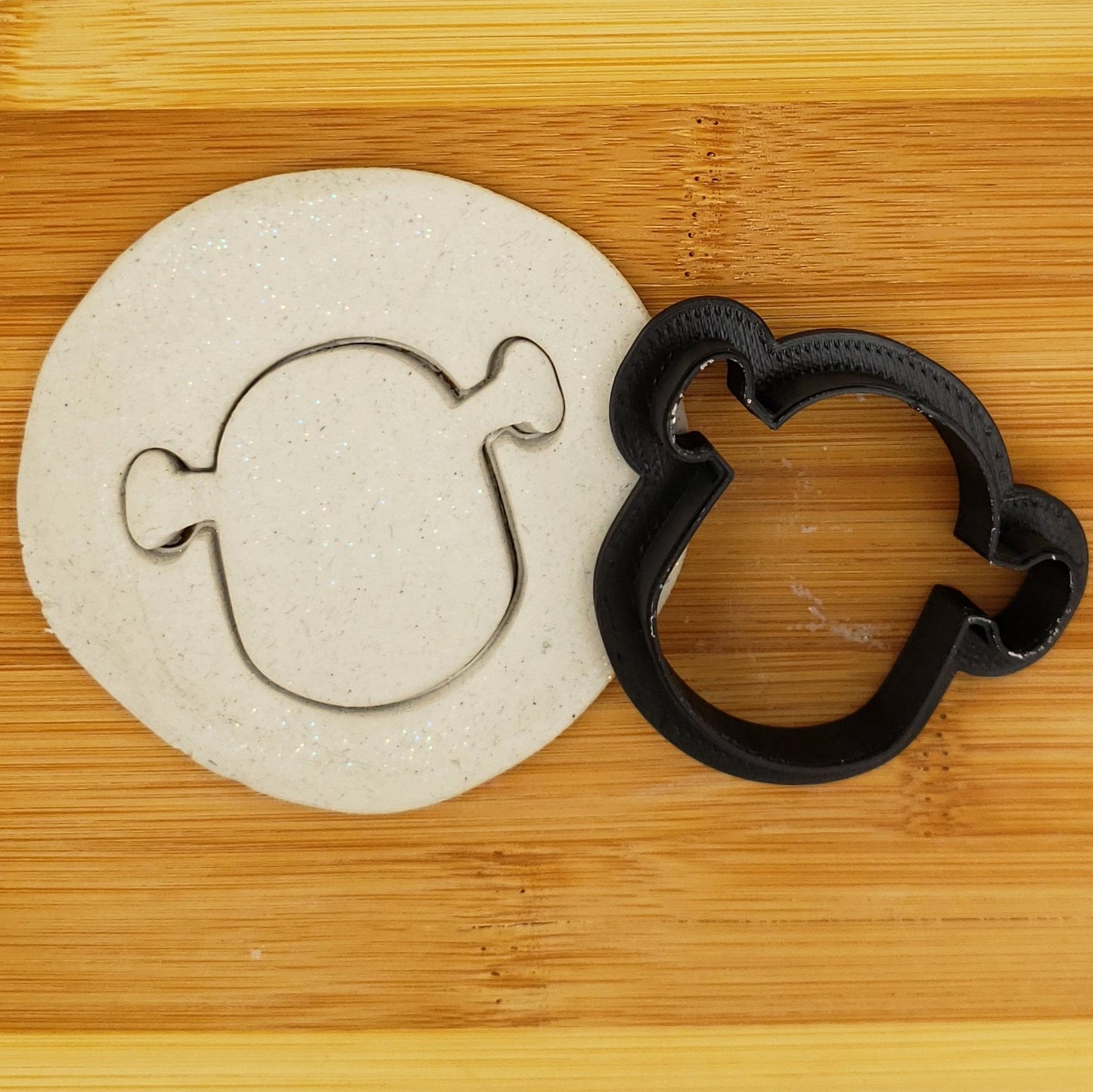 Shrek Head Shaped Plastic Cookie Cutter - Polymer Clay Cutter - Fondant Cutter - Craft Cutters - 3d Printed Cookie Cutter