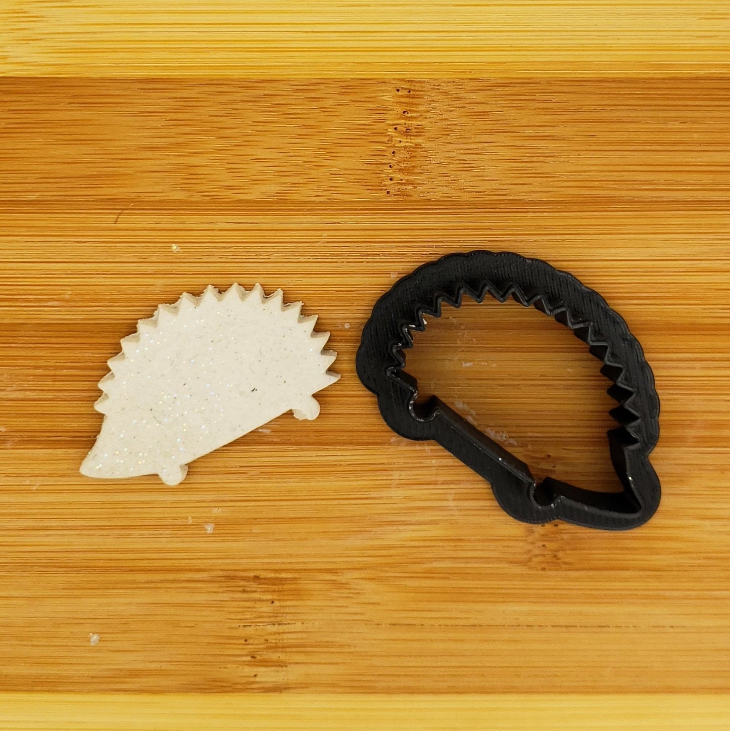 Hedgehog Shaped Plastic Cookie Cutter - Animal Shape Cookies - Polymer Clay Cutter - Fondant Cutter - Craft Cutters - 3d Printed Cutter