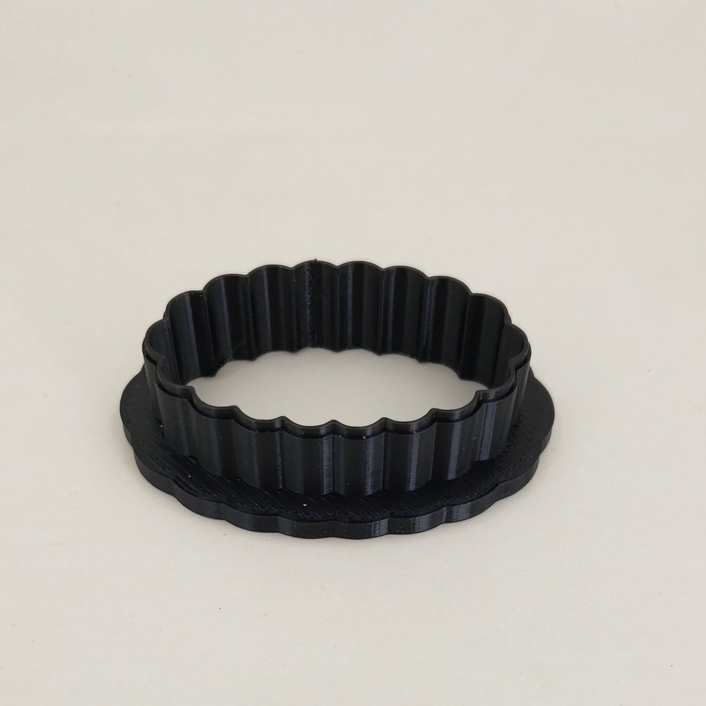 Scalloped Oval Shaped Plastic Cookie Cutter - Polymer Clay Cutter - Fondant Cutter - Craft Cutters - 3d Printed Cookie Cutter