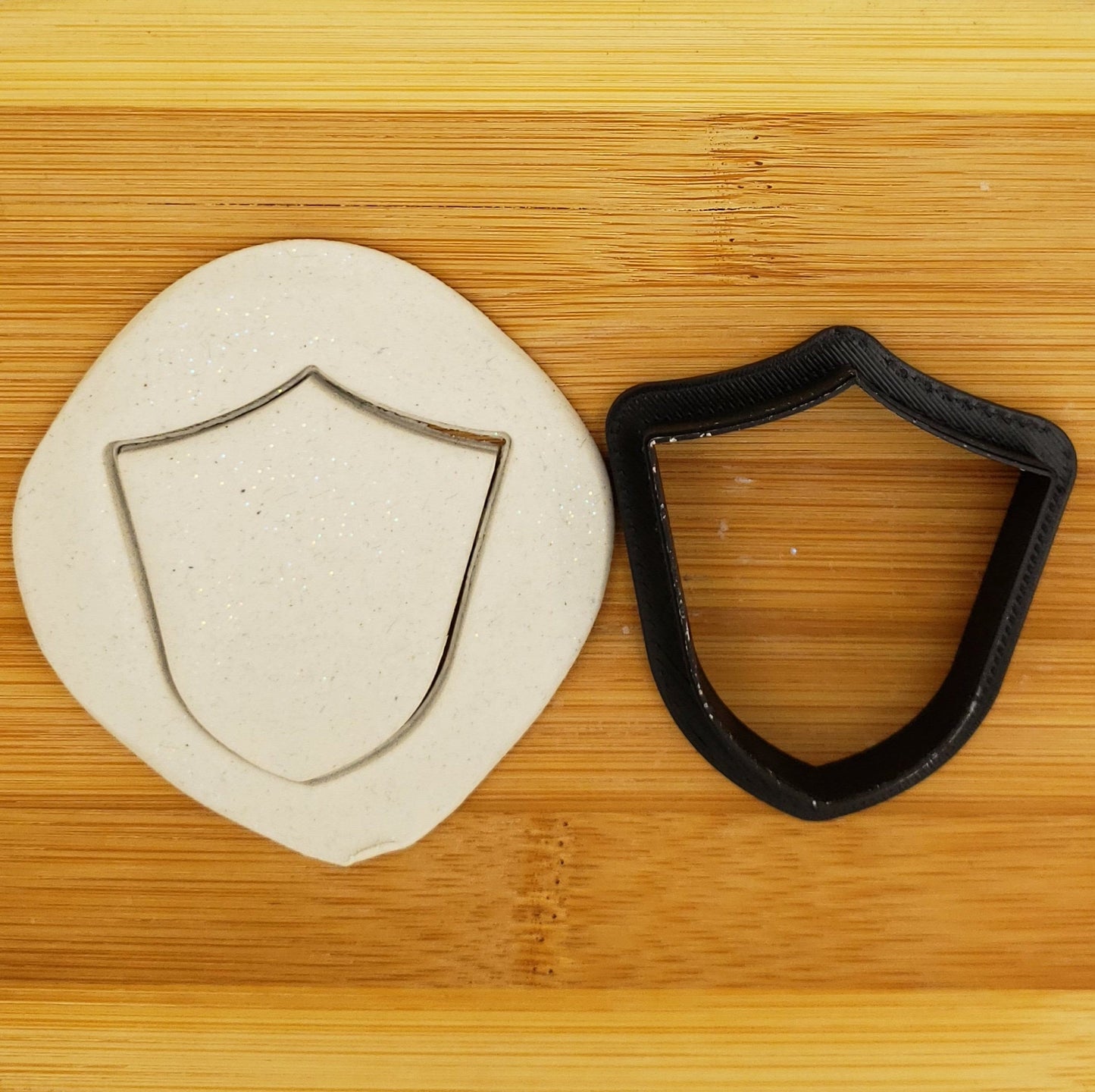 Shield Shaped Plastic Cookie Cutter - Polymer Clay Cutter - Fondant Cutter - Craft Cutters - 3d Printed Cookie Cutter