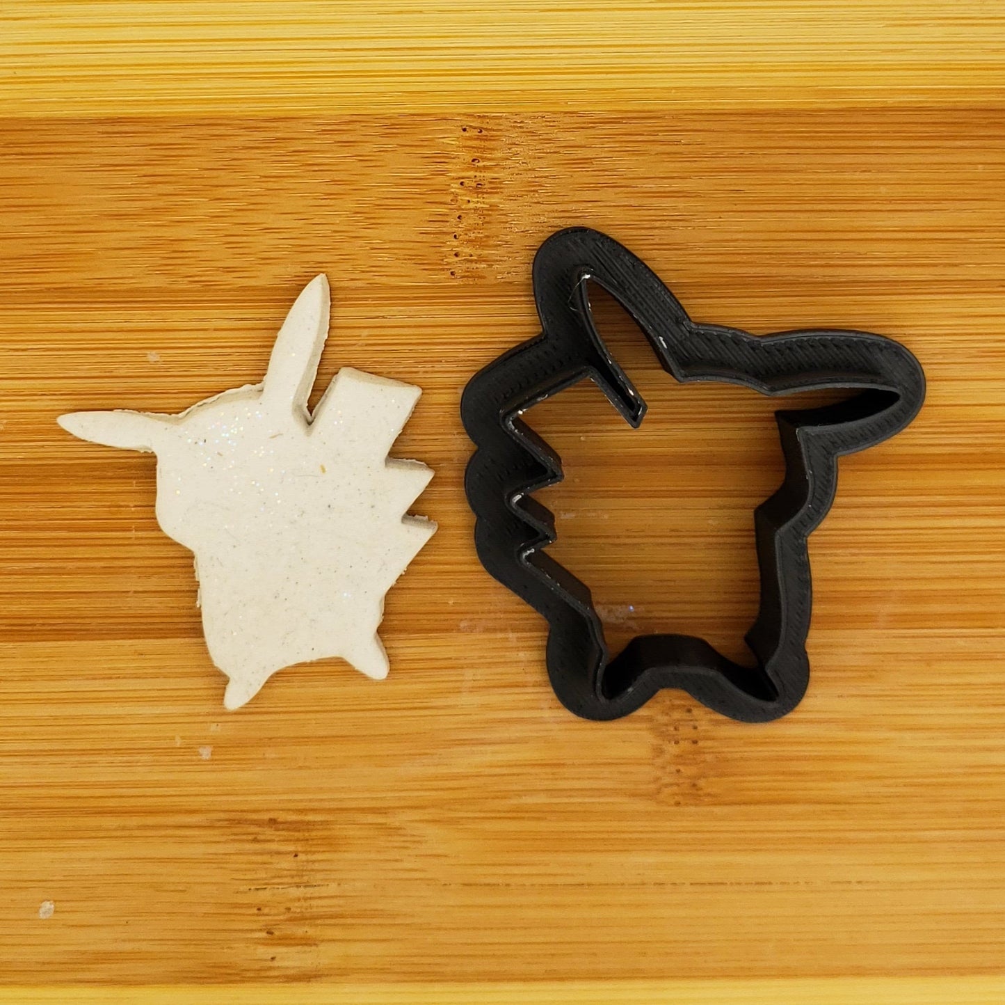 Pikachu Shaped Plastic Cookie Cutter - Polymer Clay Cutter - Fondant Cutter - Craft Cutters - 3d Printed Cookie Cutter