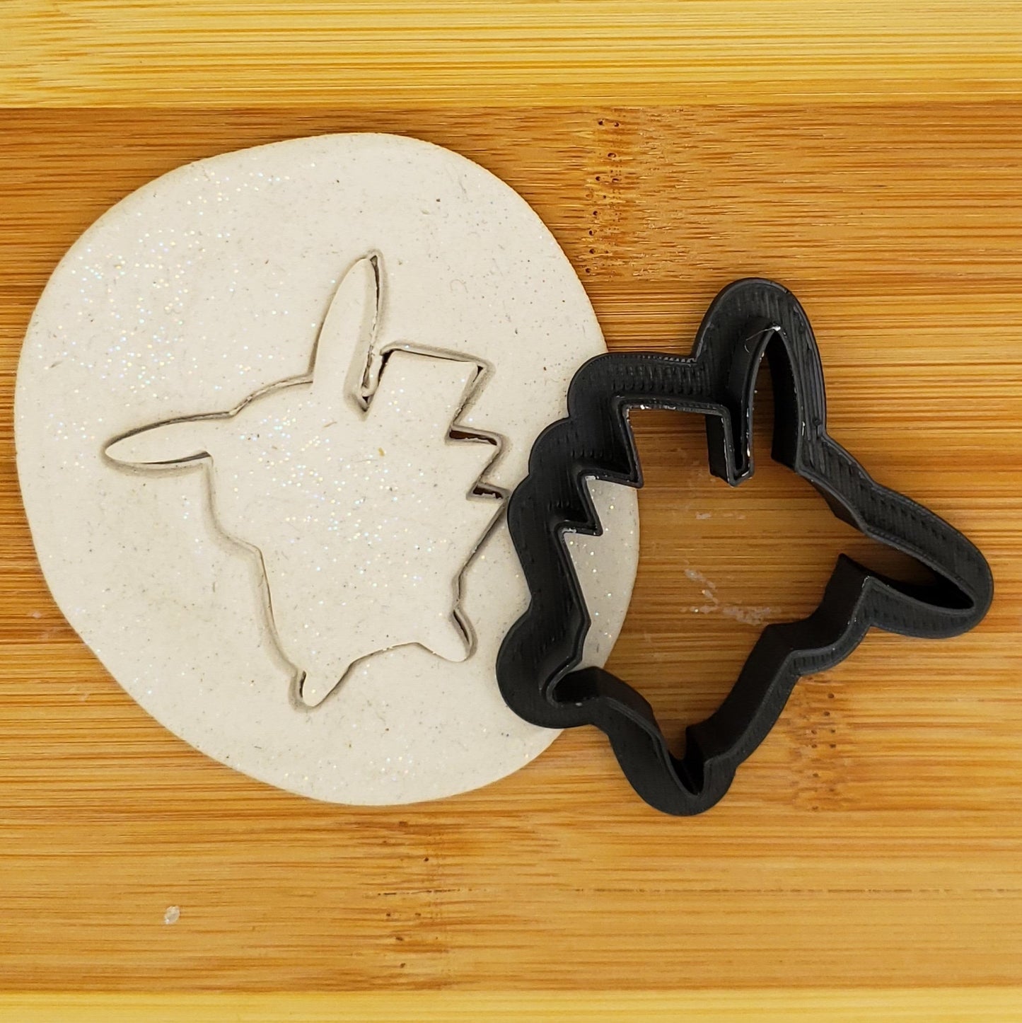 Pikachu Shaped Plastic Cookie Cutter - Polymer Clay Cutter - Fondant Cutter - Craft Cutters - 3d Printed Cookie Cutter