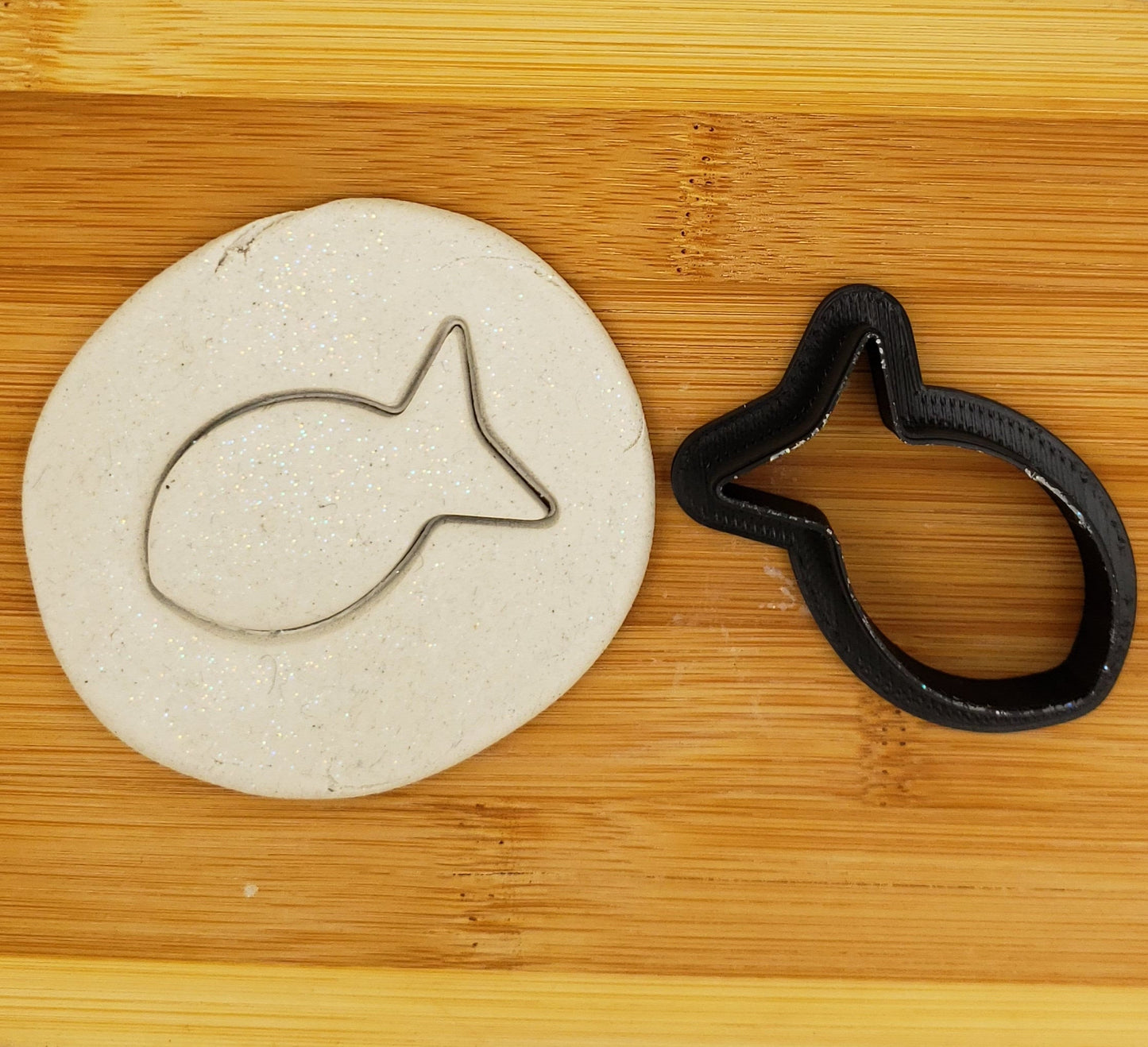 Fish Shaped Plastic Cookie Cutter 2 - Polymer Clay Cutter - Fondant Cutter - Craft Cutters - 3d Printed Cookie Cutter