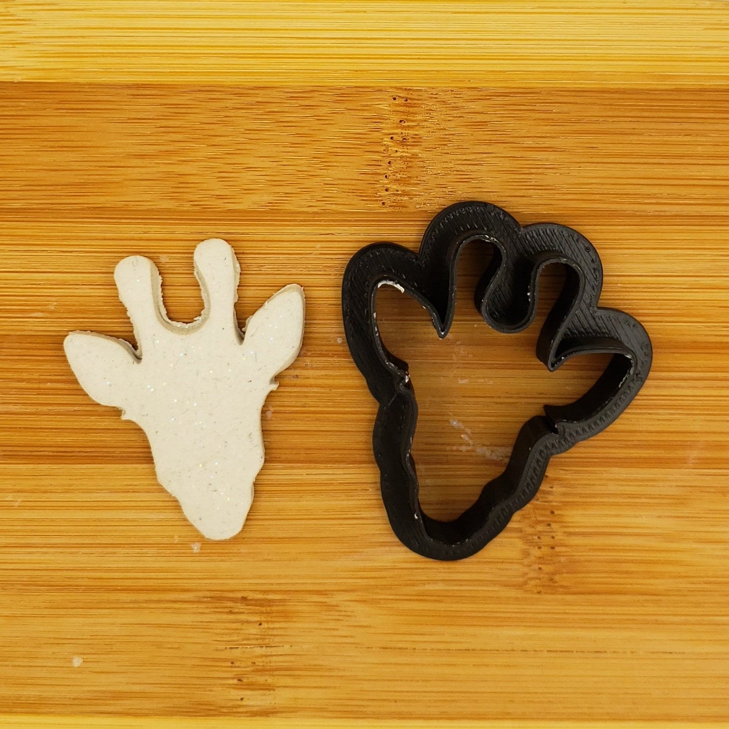 Giraffe Head Shaped Plastic Cookie Cutter - Polymer Clay Cutter - Fondant Cutter - Craft Cutters - 3d Printed Cookie Cutter