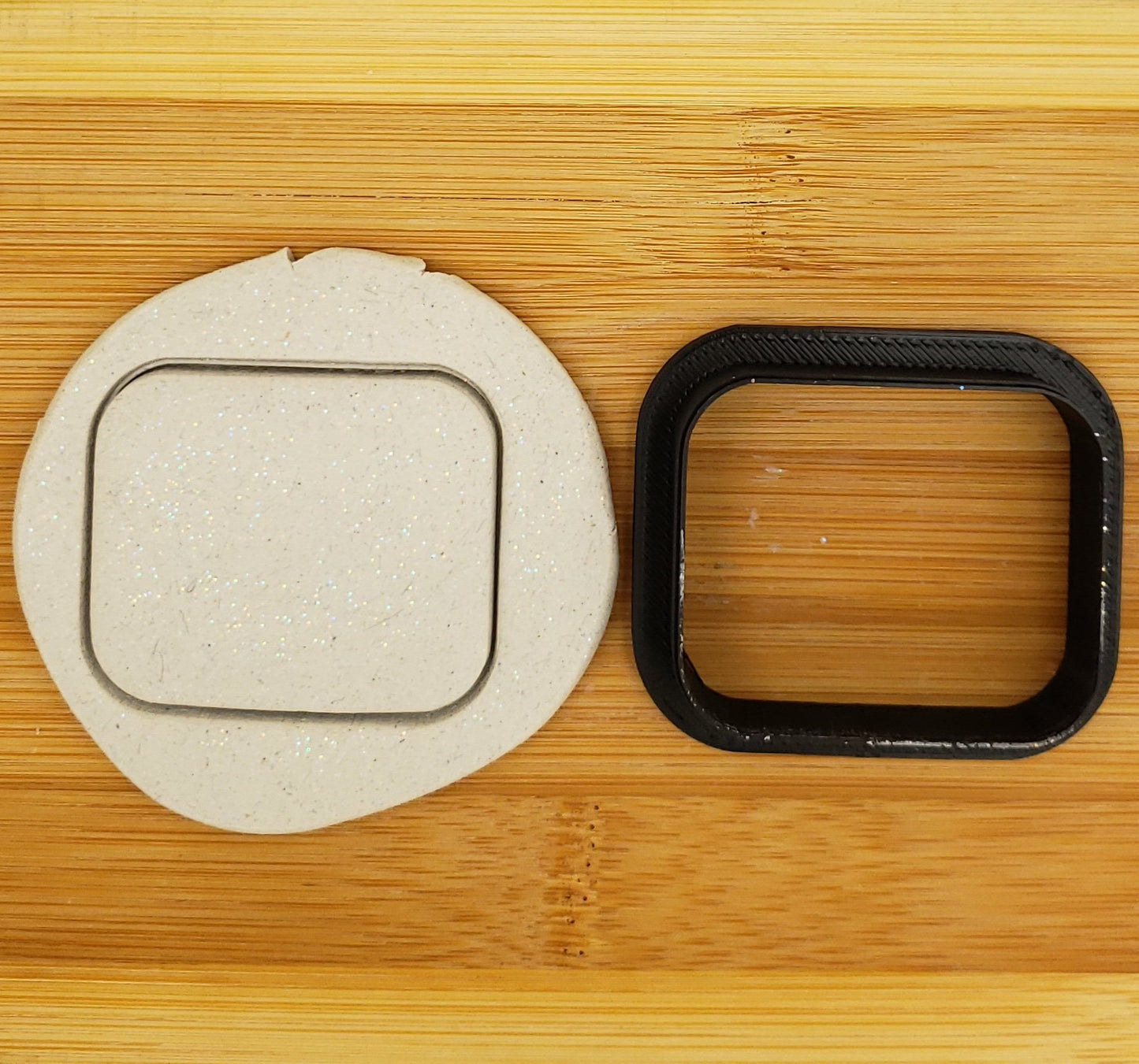Rounded Corner Rectangle Shaped Plastic Cookie Cutter - Polymer Clay Cutter - Fondant Cutter - Craft Cutters - 3d Printed Cookie Cutter