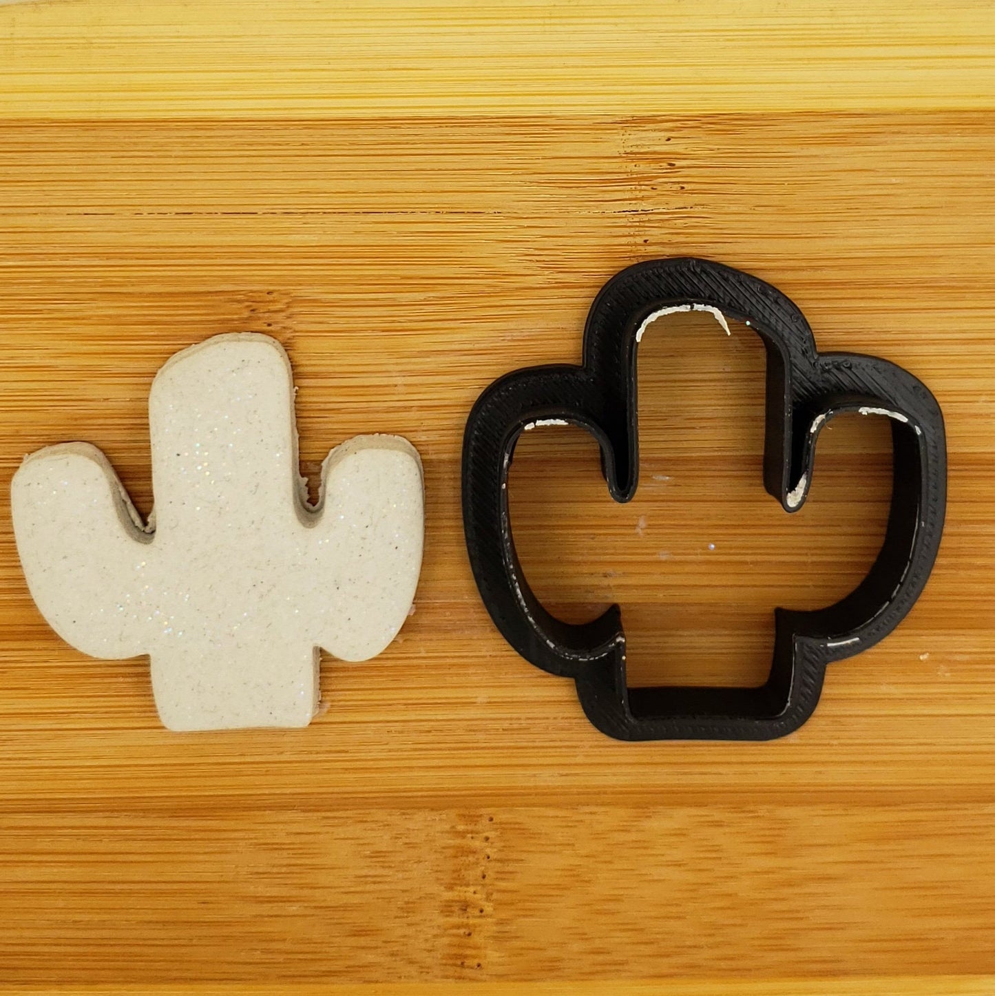 Fat Cactus Shaped Plastic Cookie Cutter - Polymer Clay Cutter - Fondant Cutter - Craft Cutters - 3d Printed Cookie Cutter