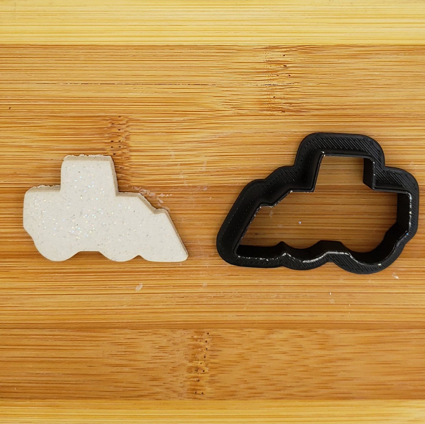 Front End Loader Shaped Plastic Cookie Cutter - Polymer Clay Cutter - Fondant Cutter - Craft Cutters - 3d Printed Cookie Cutter