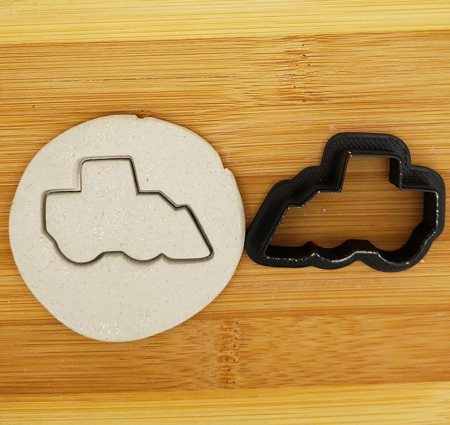 Front End Loader Shaped Plastic Cookie Cutter - Polymer Clay Cutter - Fondant Cutter - Craft Cutters - 3d Printed Cookie Cutter