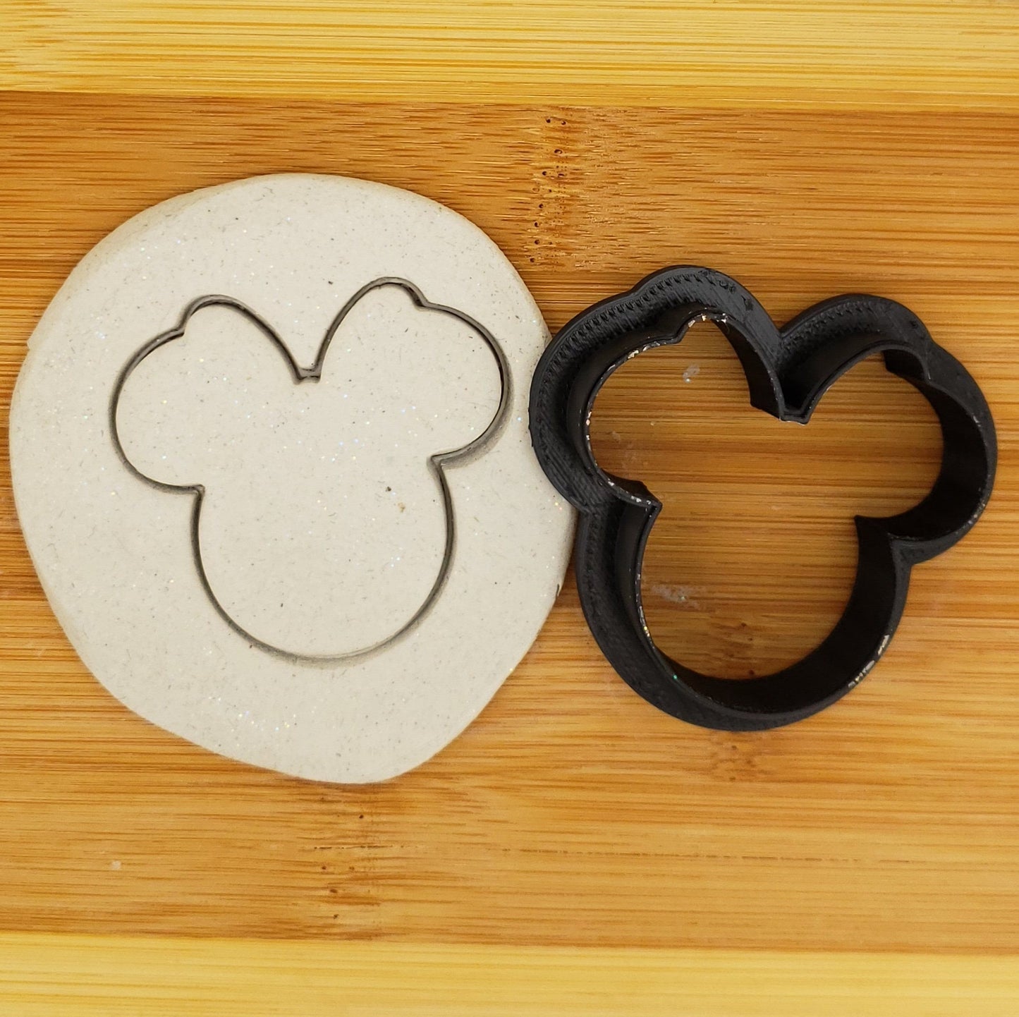 Minnie Mouse Head Shaped Plastic Cookie Cutter - Polymer Clay Cutter - Fondant Cutter - Craft Cutters - 3d Printed Cookie Cutter