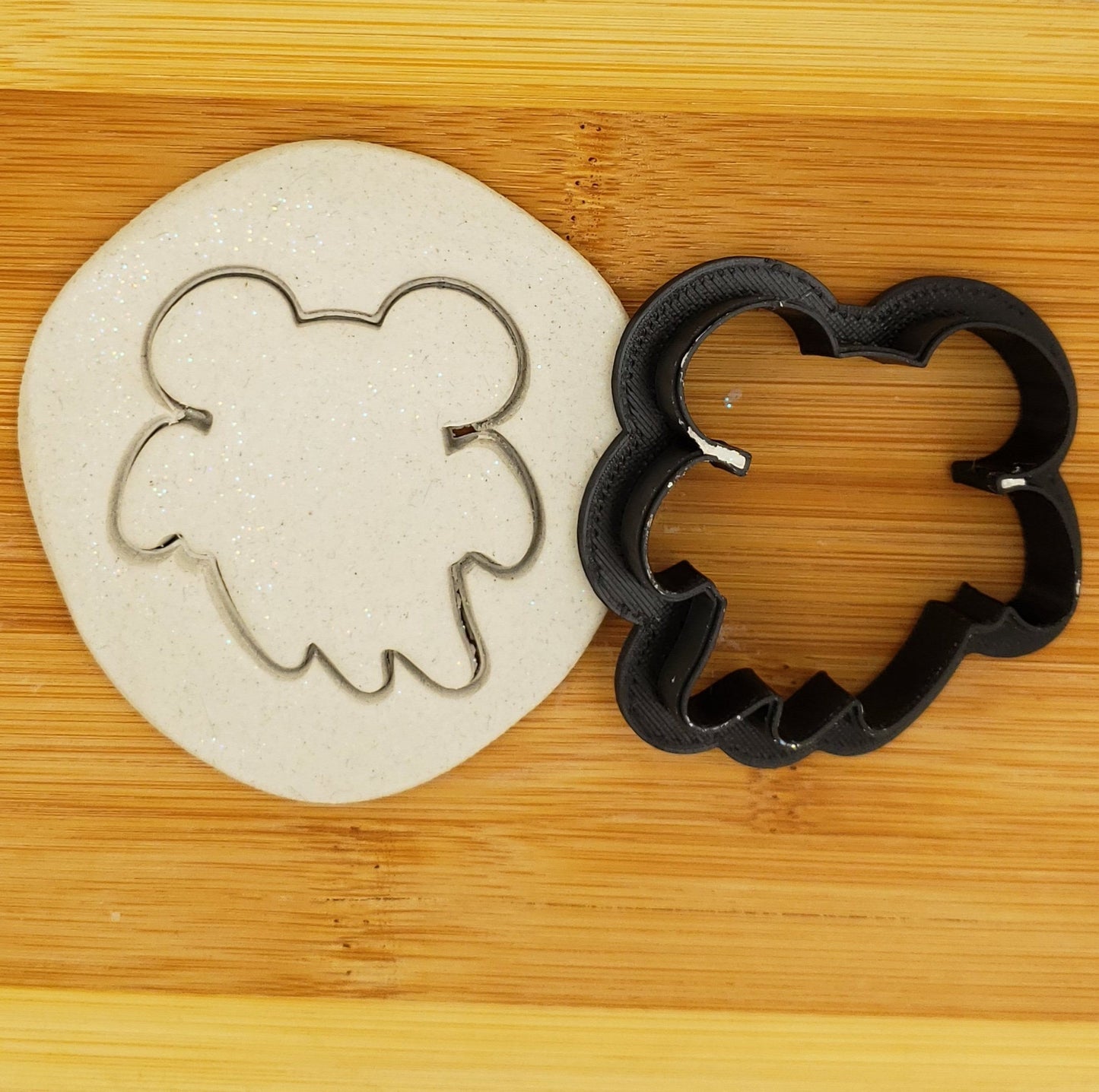 Mickey Mouse Ghost Shaped Plastic Cookie Cutter - Polymer Clay Cutter - Fondant Cutter - Craft Cutters - 3d Printed Cookie Cutter