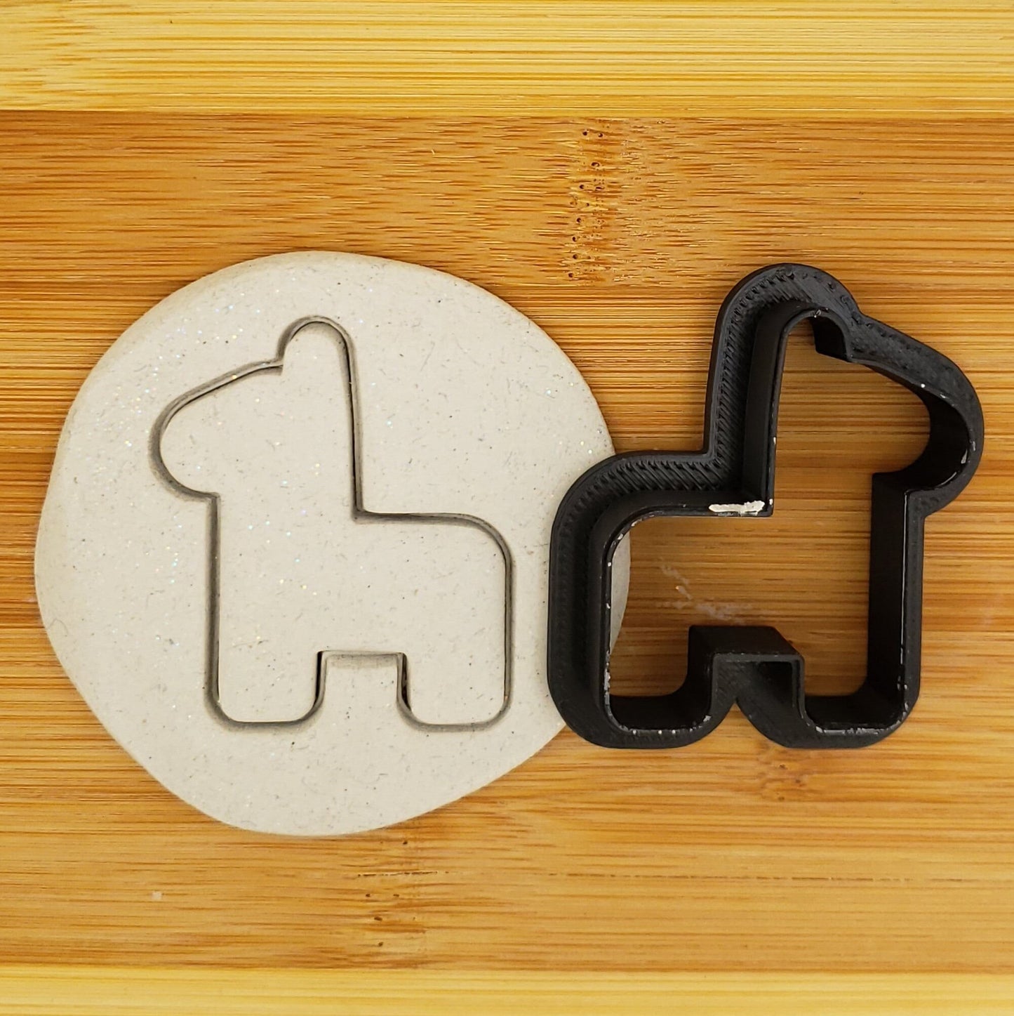 Donkey Pinata Shaped Plastic Cookie Cutter - Polymer Clay Cutter - Fondant Cutter - Craft Cutters - 3d Printed Cookie Cutter
