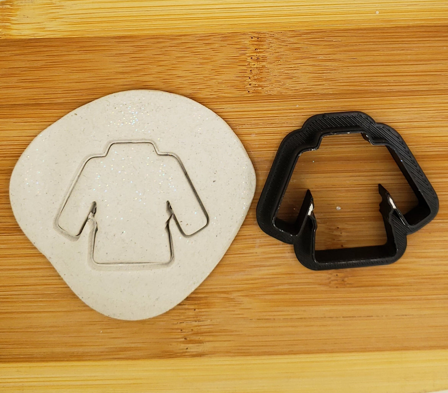 Karate Uniform Shaped Plastic Cookie Cutter - Polymer Clay Cutter - Fondant Cutter - Craft Cutters - 3d Printed Cookie Cutter